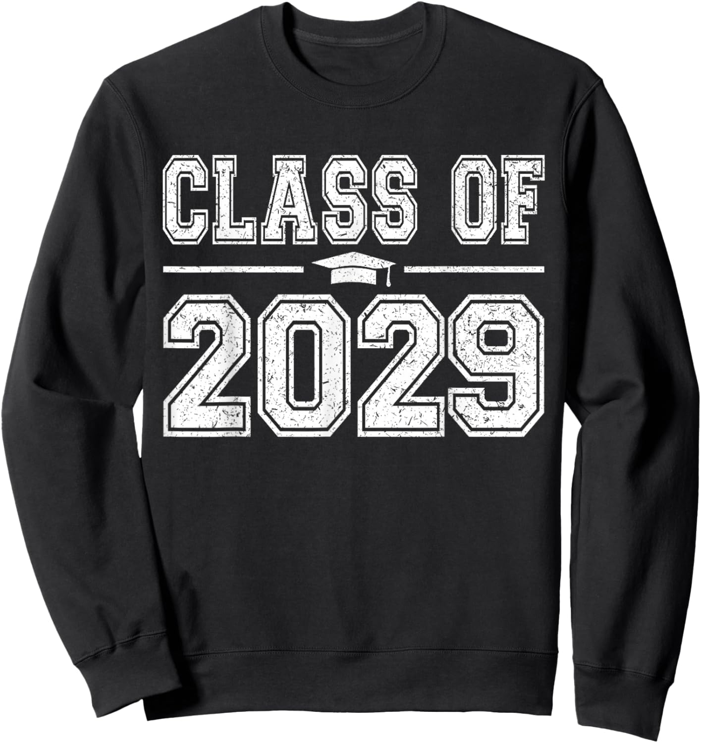 Class of 2029 Kindergarten Grow With Me Kinder Graduation Sweatshirt - Sweatshirt | Black