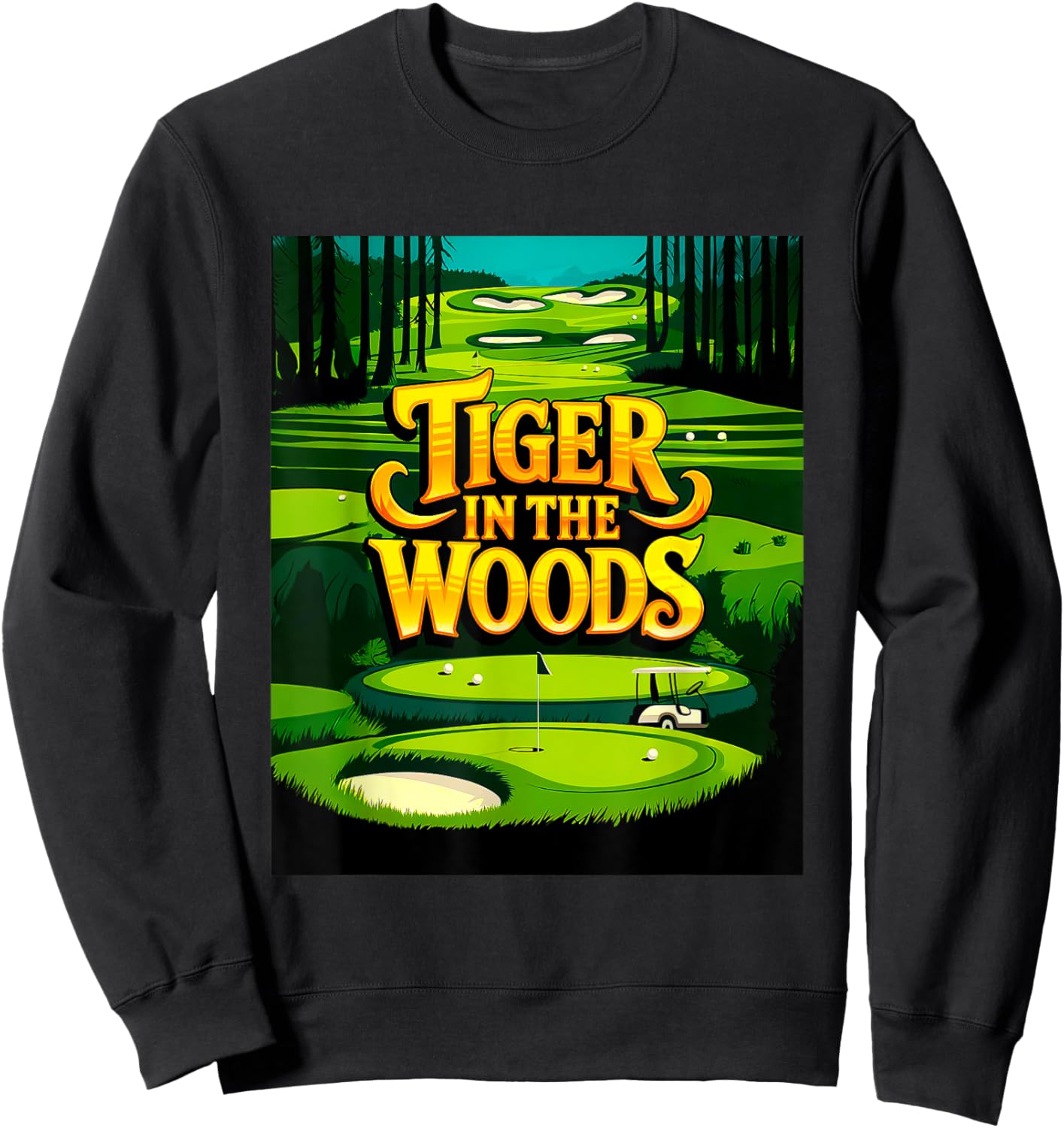 Tiger In The Woods #1 Sweatshirt - Sweatshirt | Black