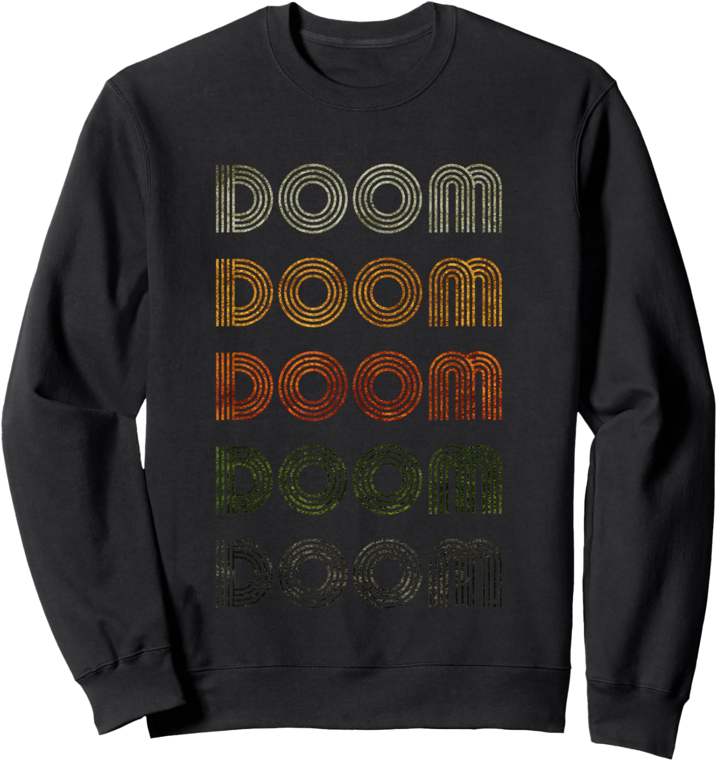 Love Heart Doom Grunge Vintage Style Black Doom Sweatshirt - Sweatshirt | Black