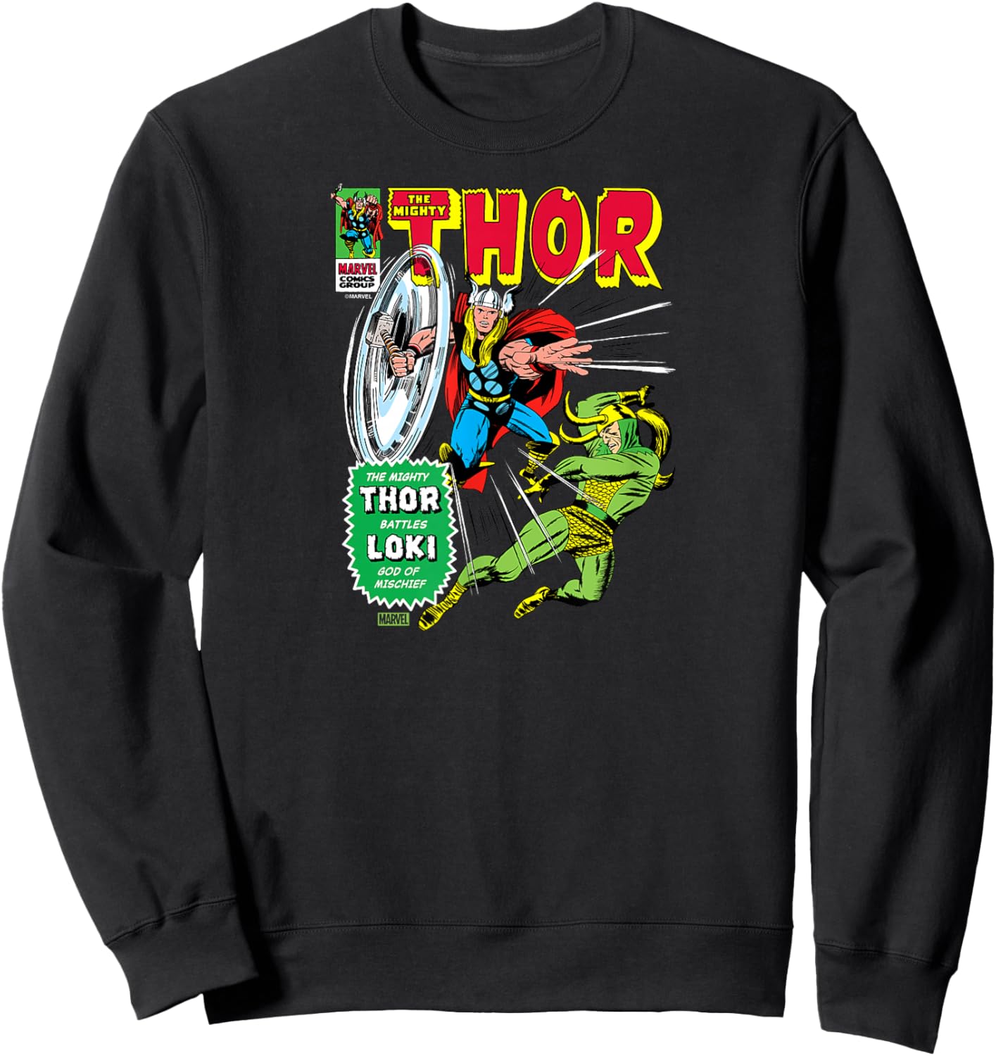 Thor - Retro Dover Sweatshirt - Sweatshirt | Black