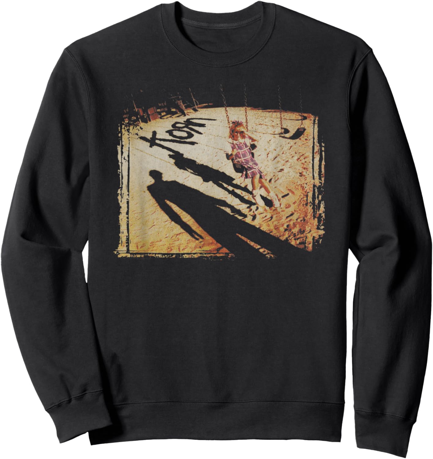 Korn Swing Set Cover , Black, S Sweatshirt - Sweatshirt | Black