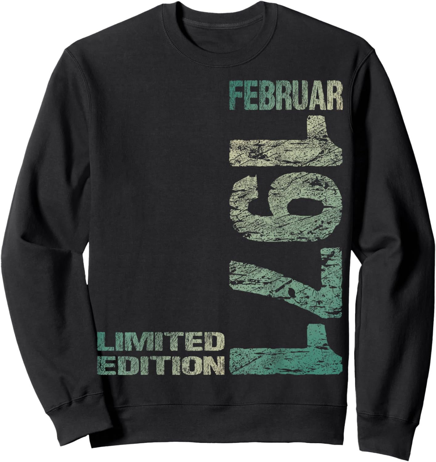 February 1971 Man Woman 55th Birthday Limited Edition Sweatshirt - Sweatshirt | Black