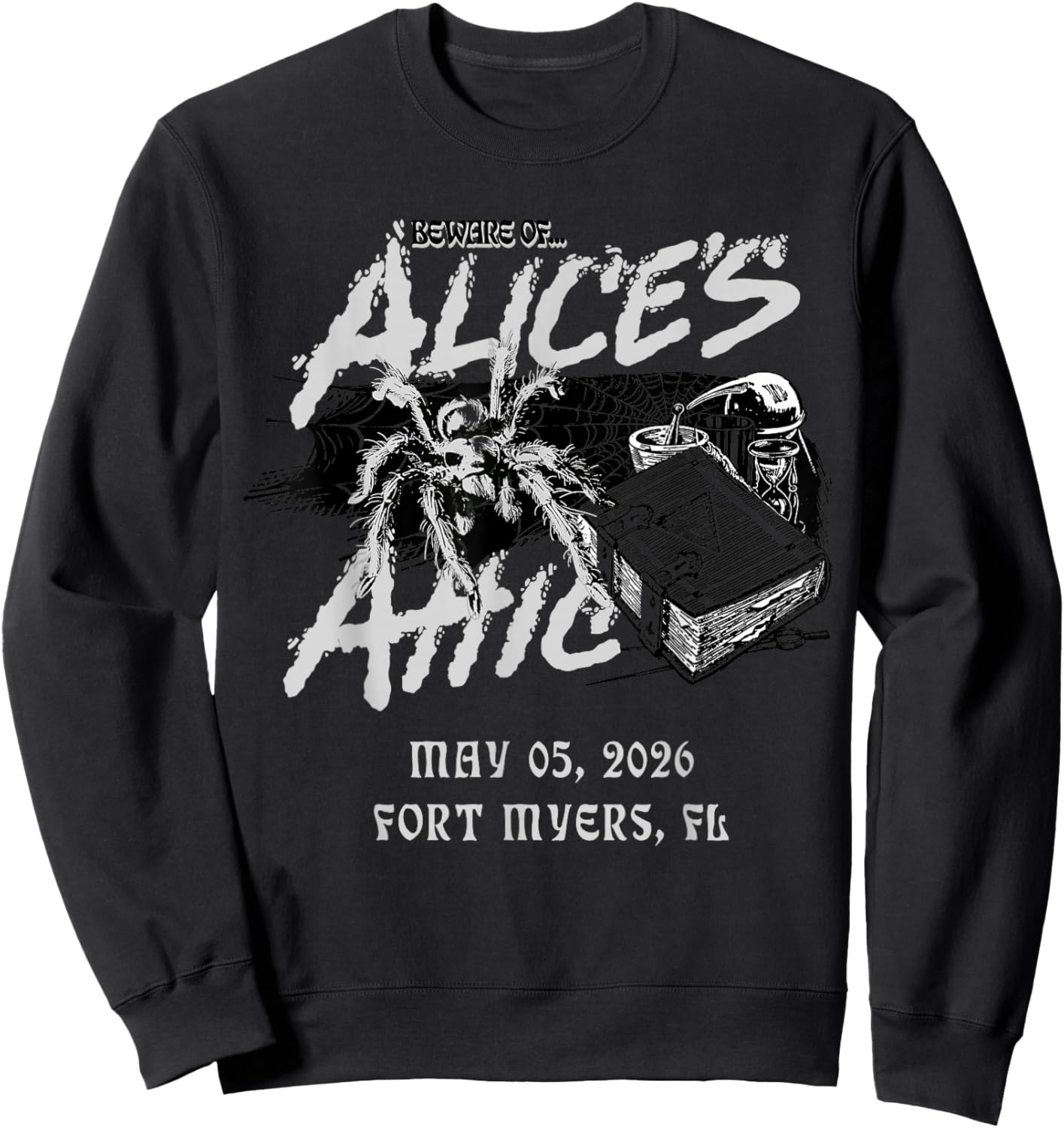 Alice Cooper 2026 Tour Fort Myers Sweatshirt - Sweatshirt | Black