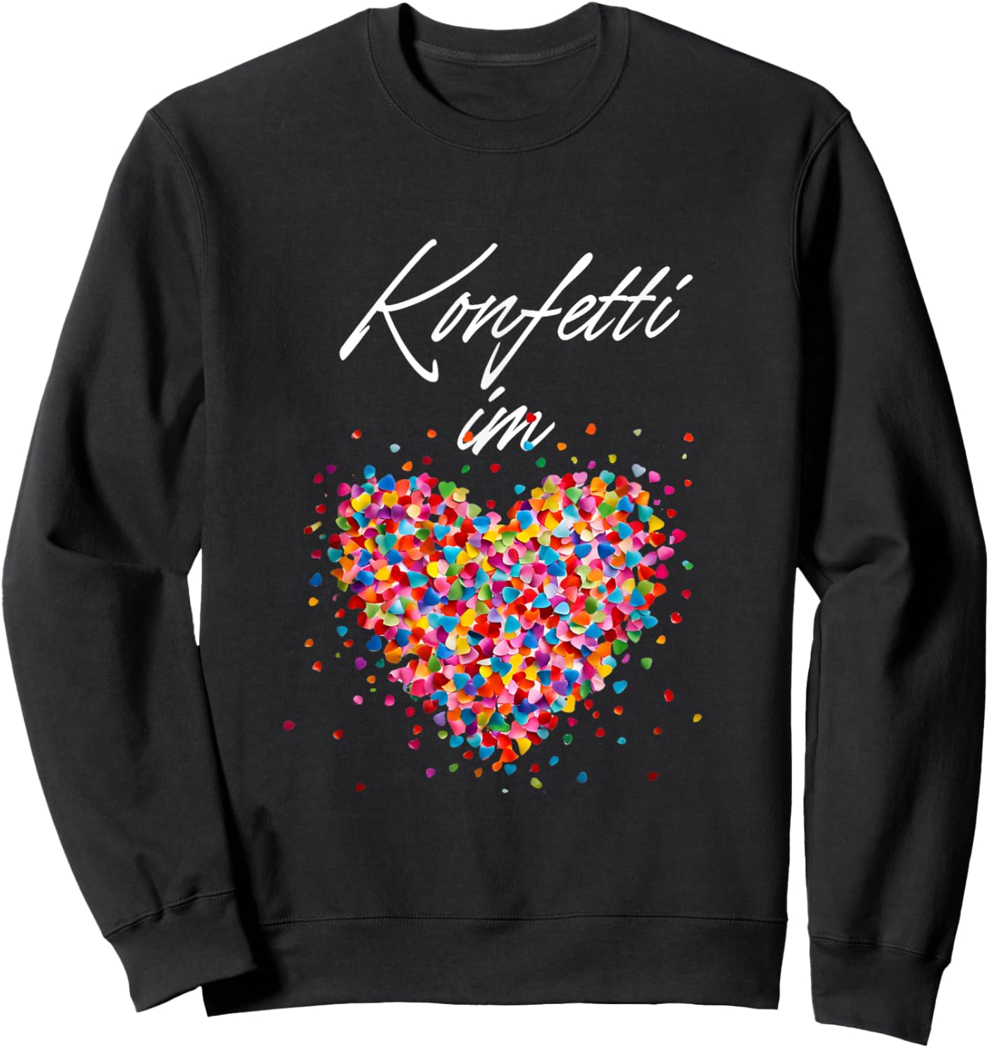 Confetti in the Heart Carnival Costume Sweatshirt - Sweatshirt | Black