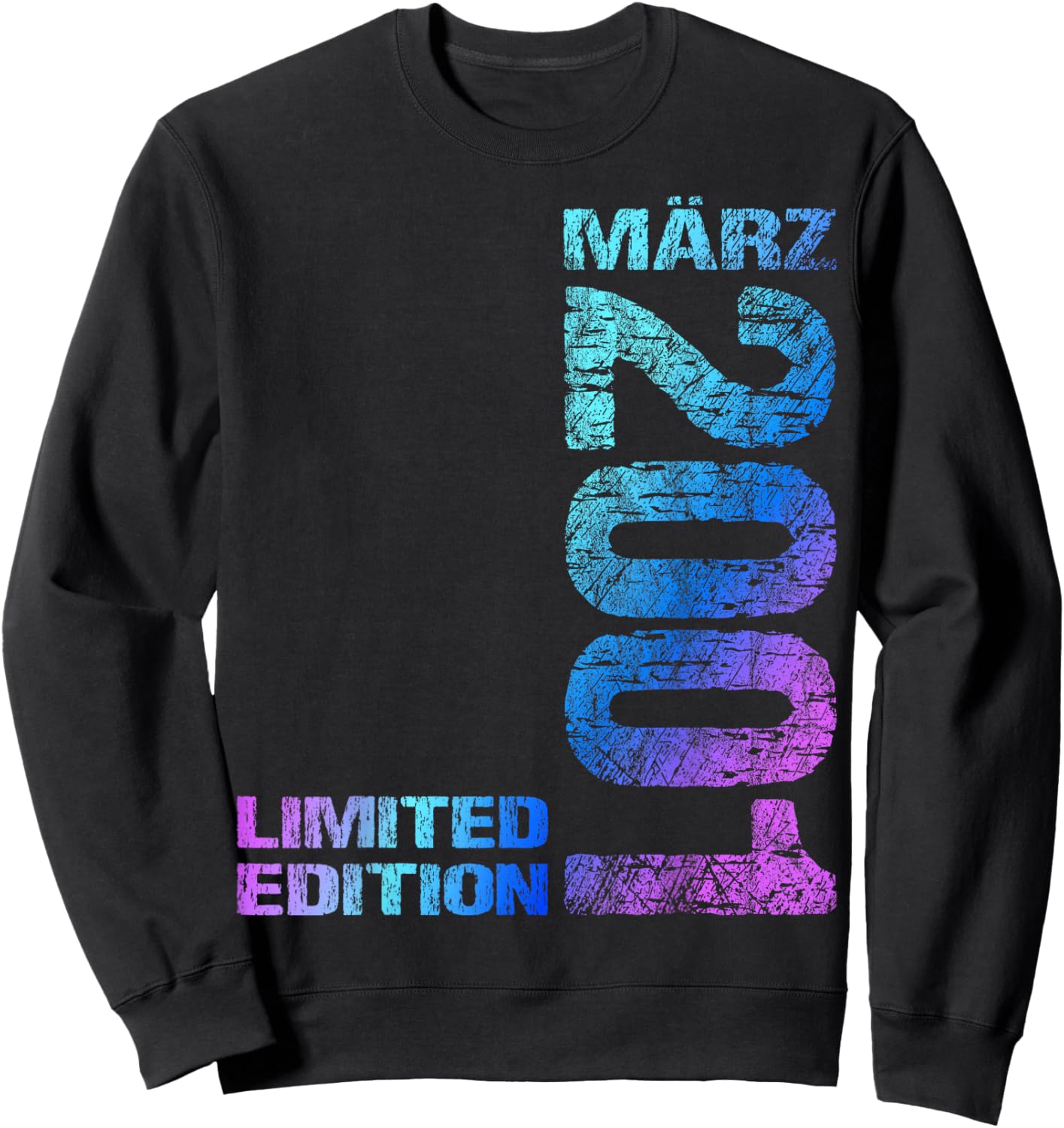 März 2001 Mann Frau 25. Geburtstag Limited Edition 25 Sweatshirt - Sweatshirt | Black