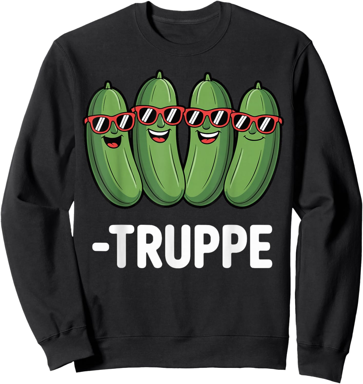 Gurkentruppe Funny Pickle Party JGA Gurken Polterabend Sweatshirt - Sweatshirt | Black