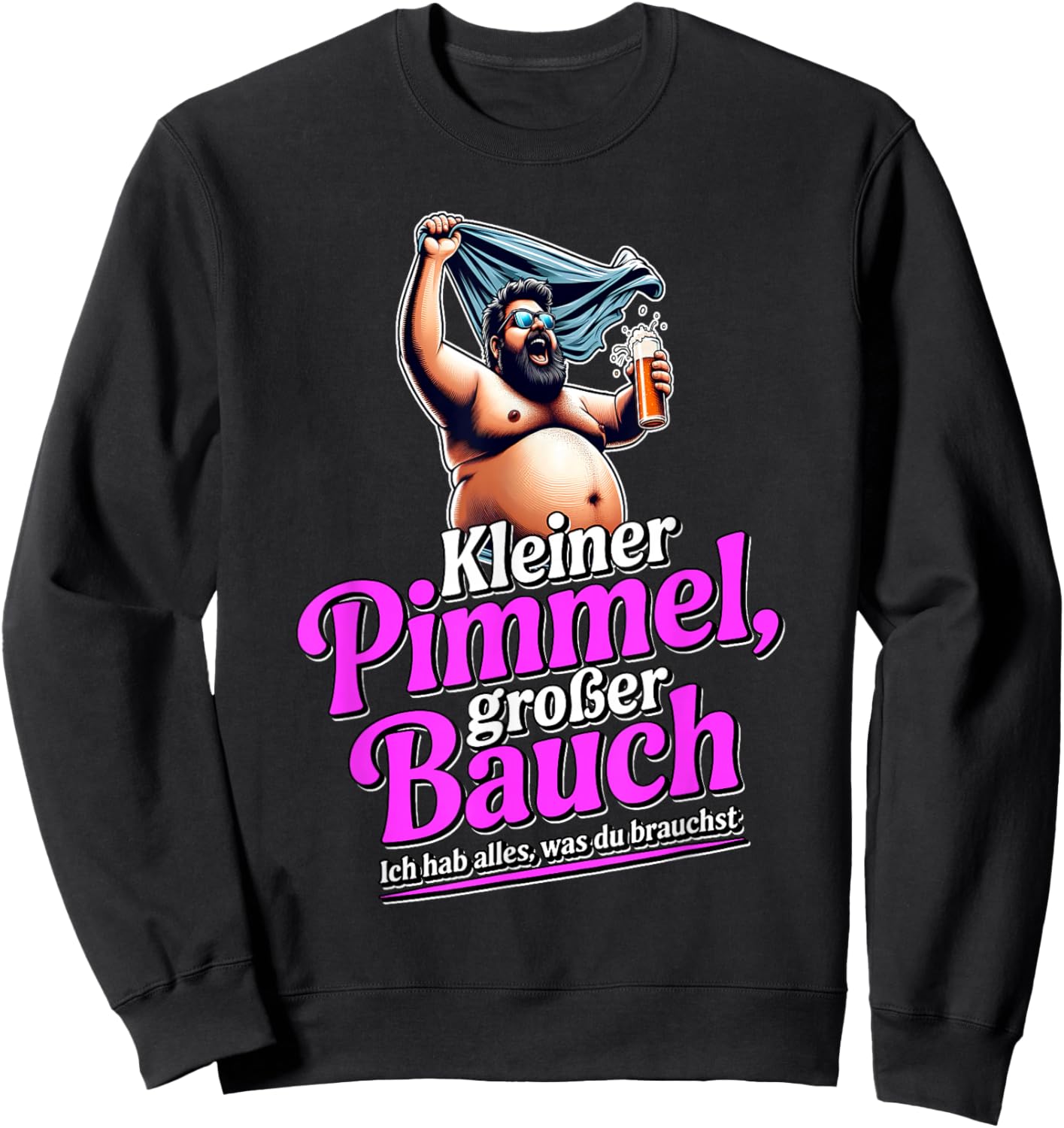 Kleiner Penis - Kleiner Schwanz - Malle Hit 2025 Sweatshirt - Sweatshirt | Black