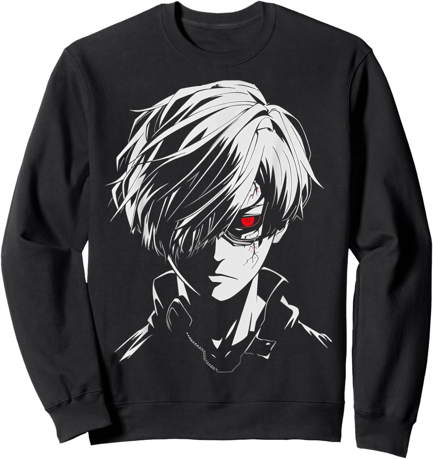Anime Manga Graphic Art Anime Sweatshirt - Sweatshirt | Black