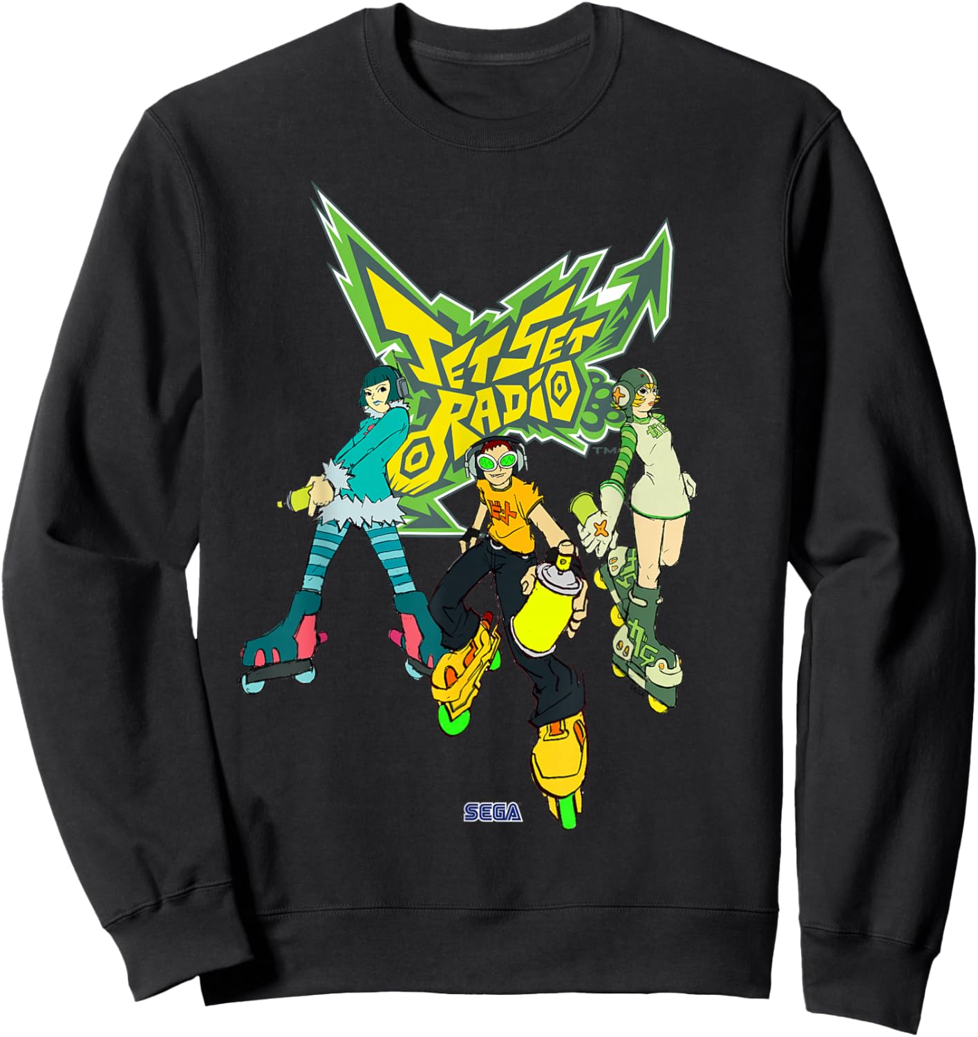 Jet Set Radio group Mew, Beat, Gum SEGA Dreamcast video game Sweatshirt - Sweatshirt | Black