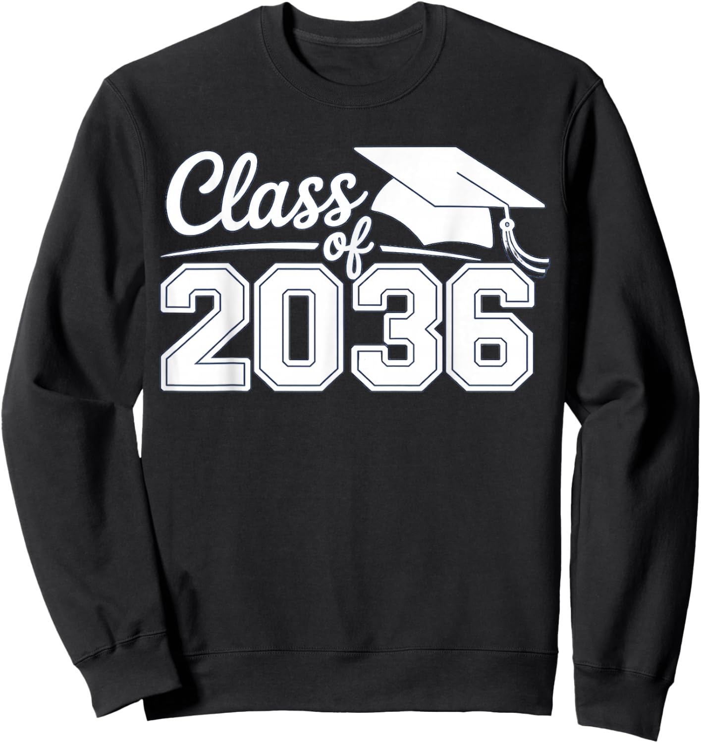 Class of 2036 Grow with me Sweatshirt - Sweatshirt | Black