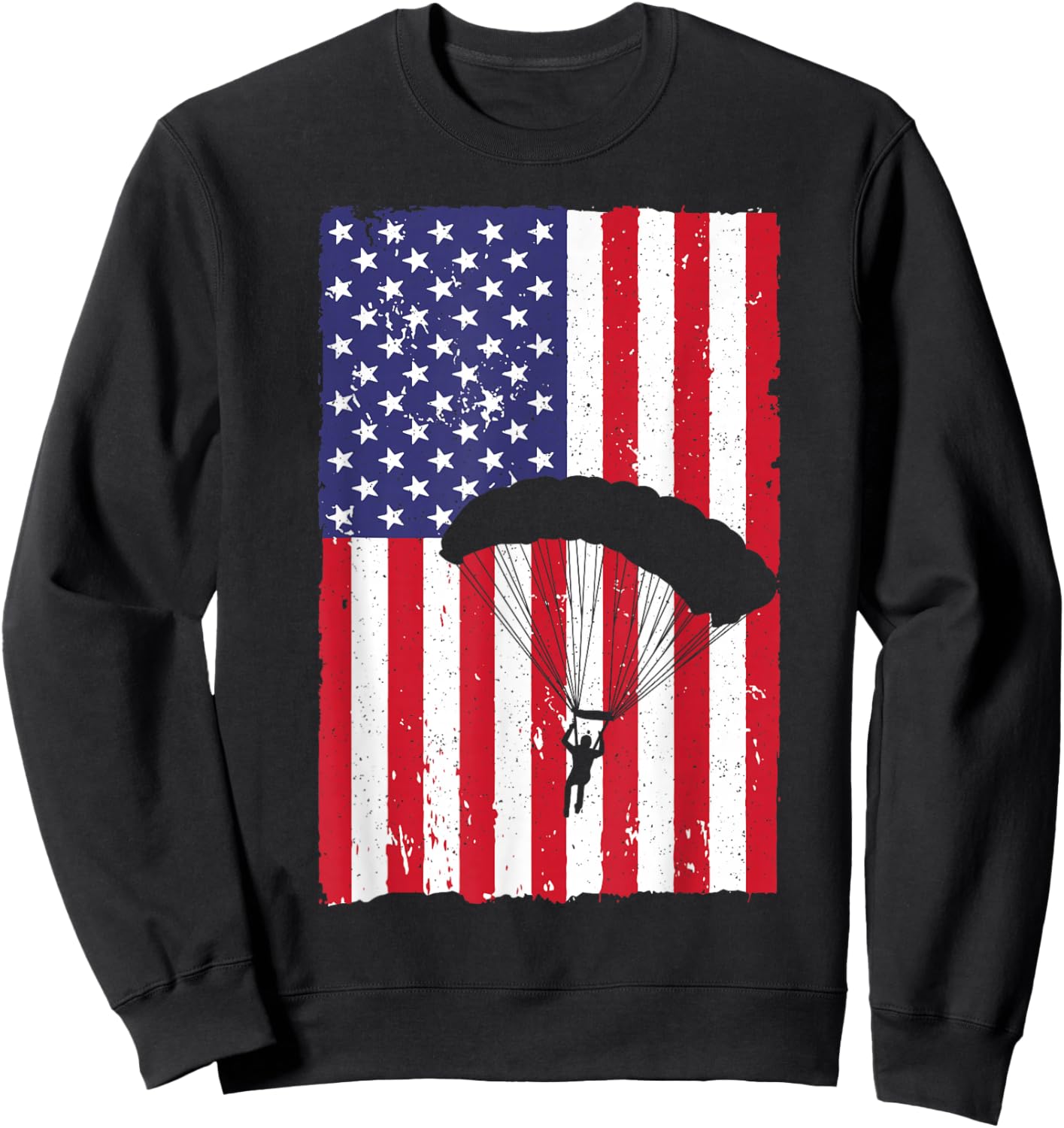 Skydiving Art Women Sky Diving Parachutist Skydiver Sweatshirt - Sweatshirt | Black