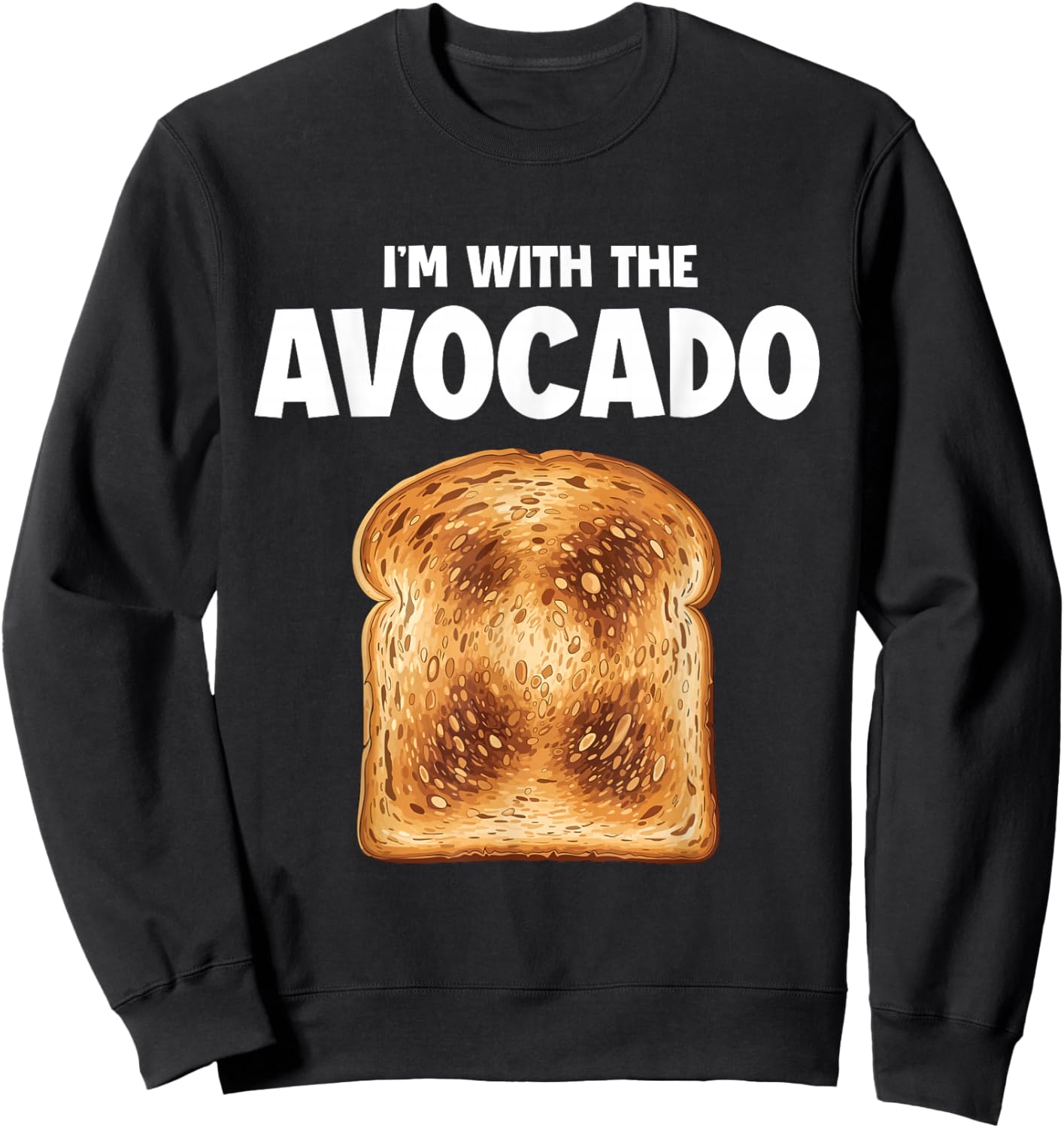 I'm with The Avocado - Matching Halloween Costume Couple Sweatshirt - Sweatshirt | Black