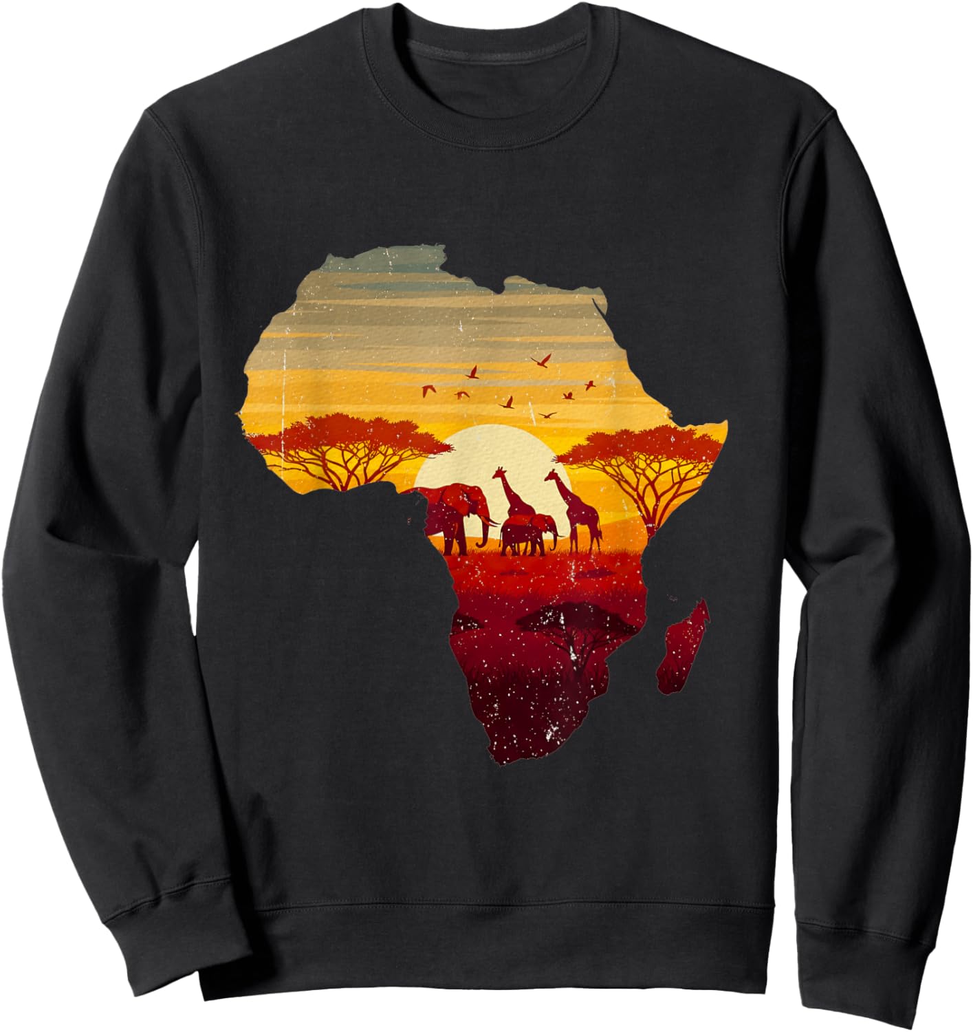 Safari Idea Animal Lover Africa Elephant Africa Lover Sweatshirt - Sweatshirt | Black