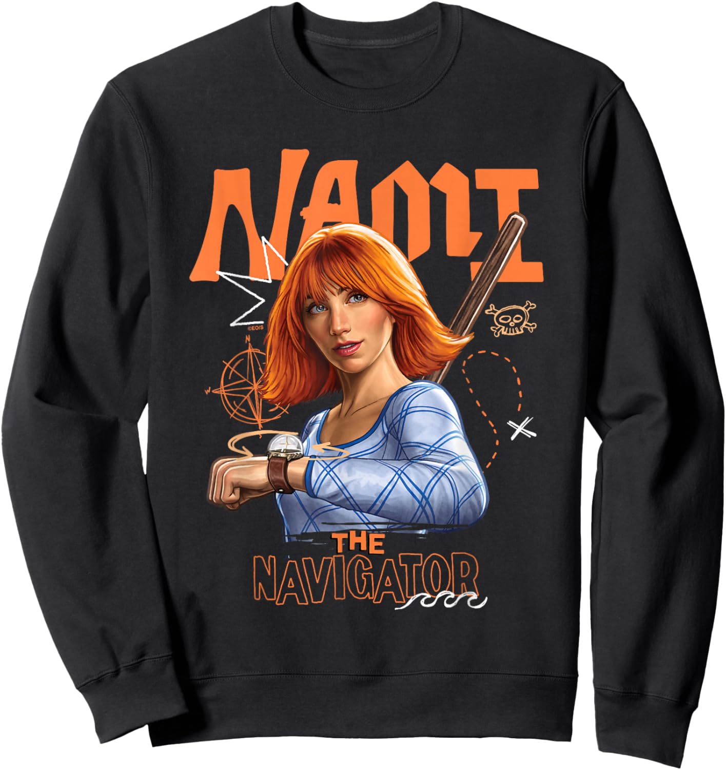 One Piece Nami The Navigator Sweatshirt - Sweatshirt | Black