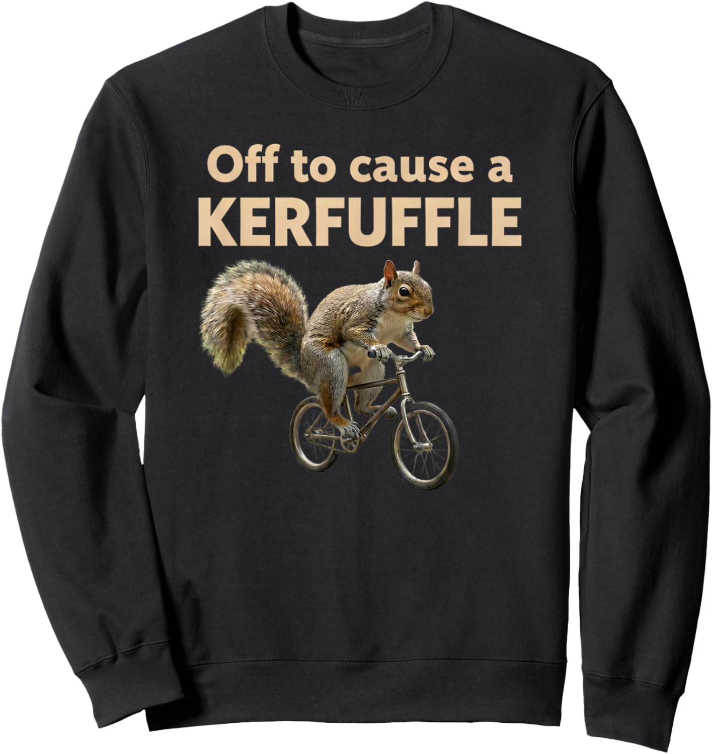 Off to Cause a Kerfuffle Sweatshirt - Sweatshirt | Black