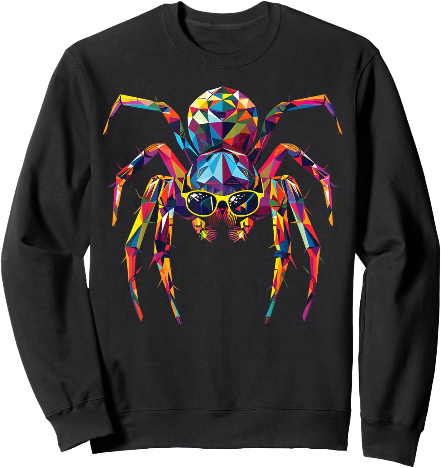 Spider Dad Mom Cool Sunglasses - Spider Sweatshirt - Sweatshirt | Black
