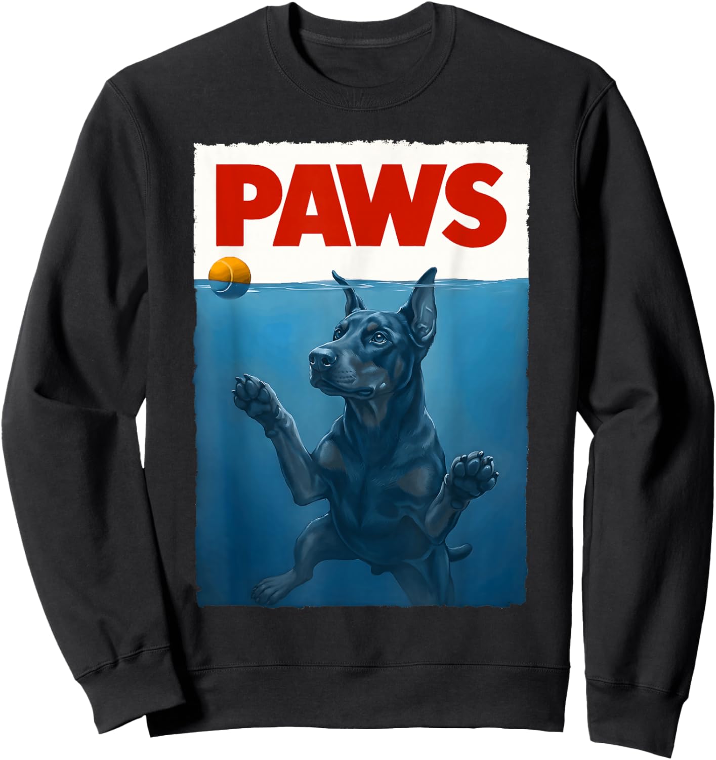 Cute Doberman Dog Doberman Mom Funny Doberman Sweatshirt - Sweatshirt | Black