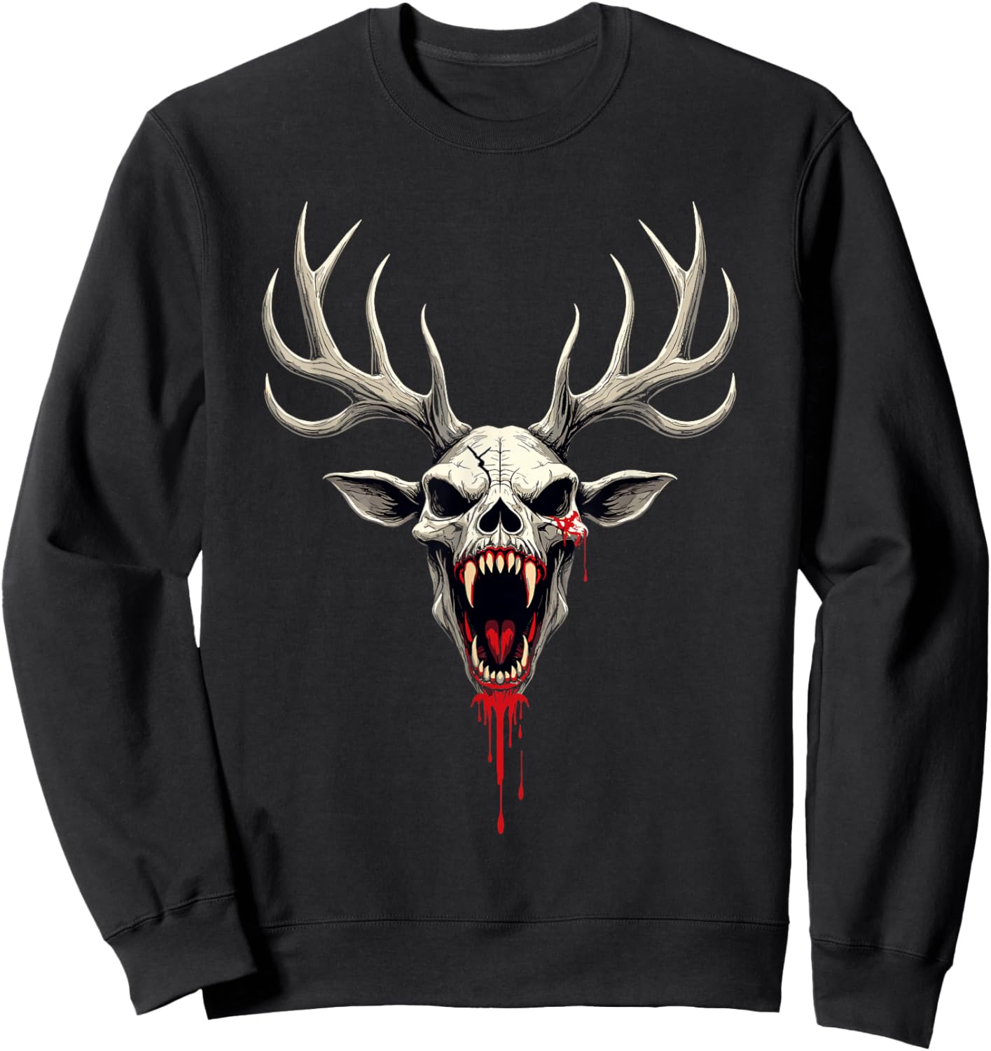 Wendigo Cryptid Creature Forest Demon Mythical Horror Legend Sweatshirt - Sweatshirt | Black