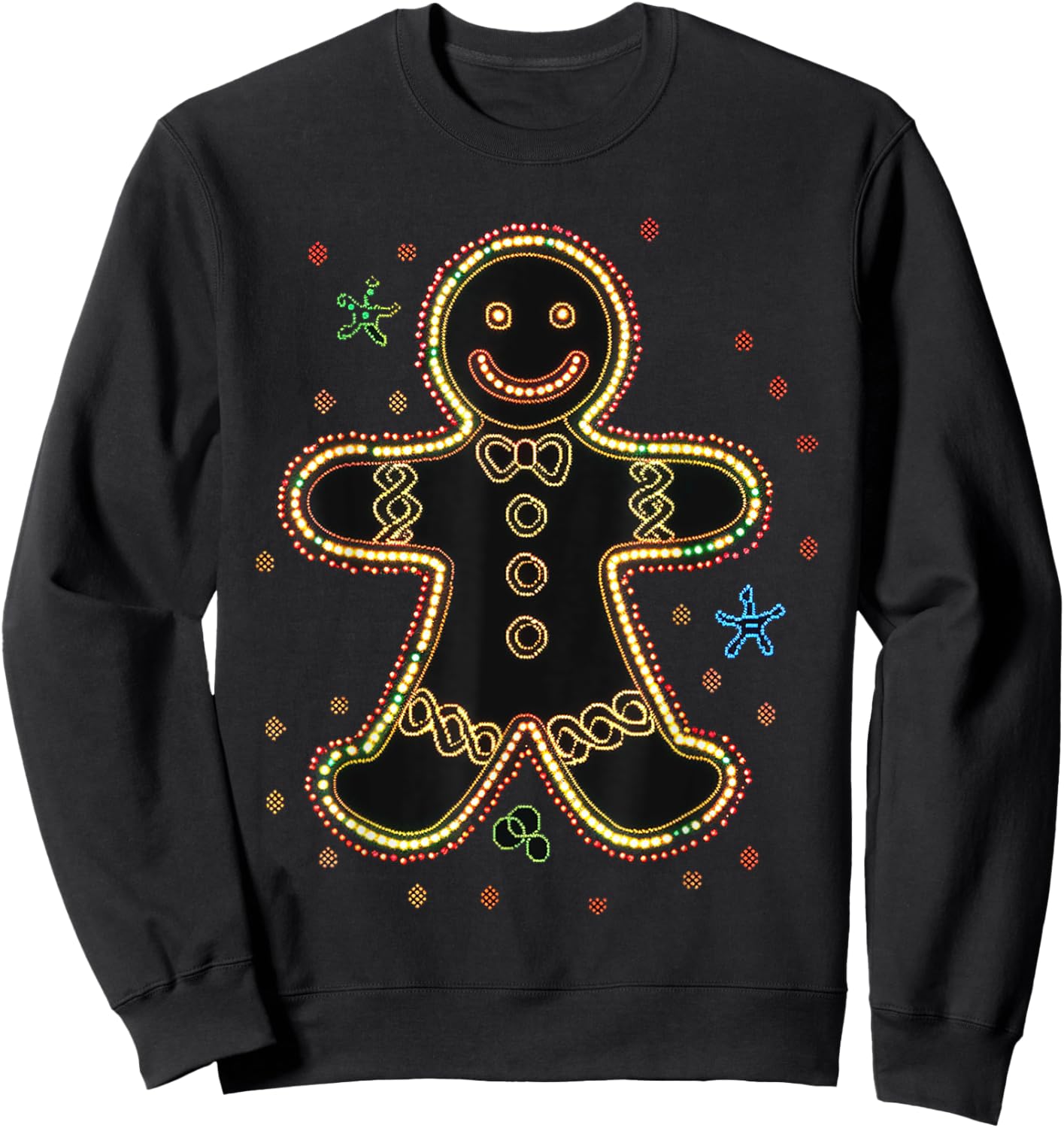 Gingerbread Christmas Motif X-Mas Family Gingerbread Sweatshirt - Sweatshirt | Black