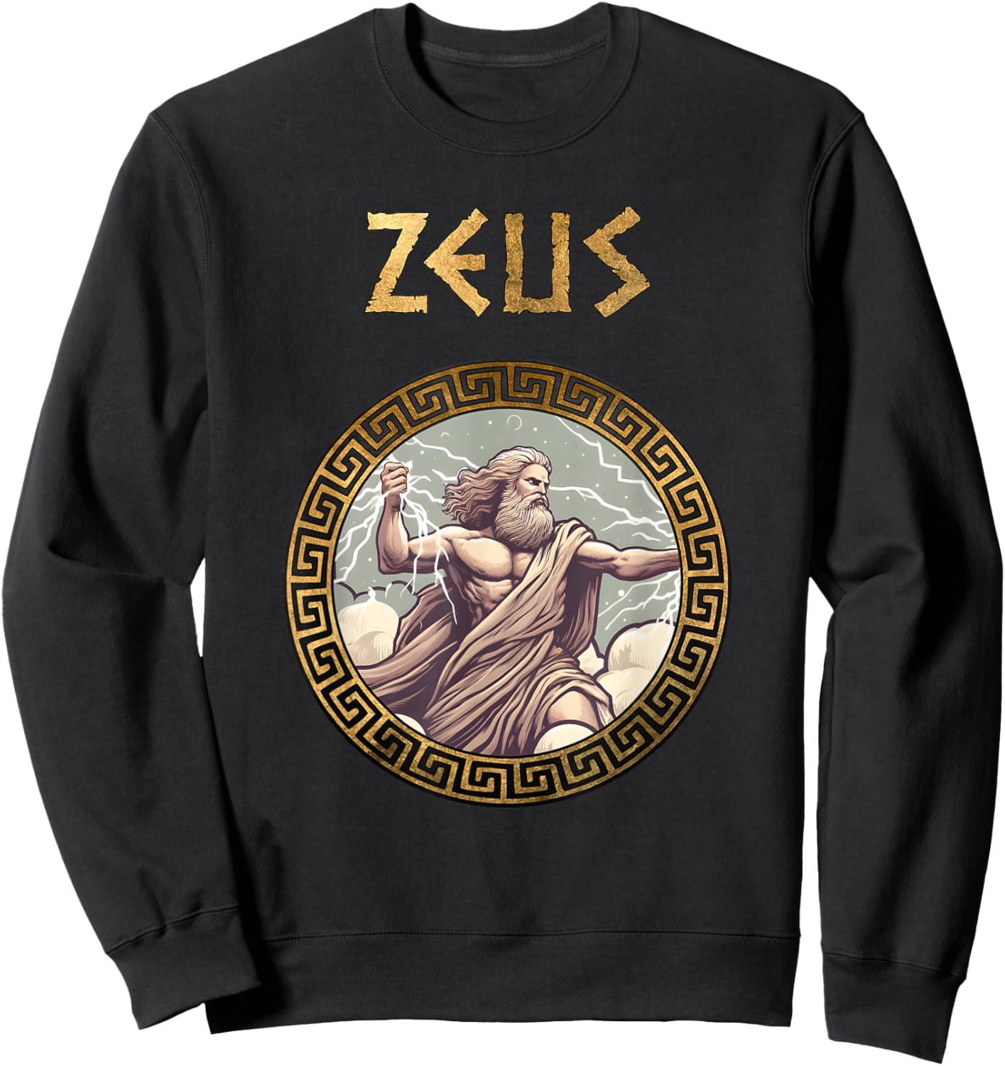 Zeus Ancient Greek God Ancient Greece Mythology Sweatshirt - Sweatshirt | Black