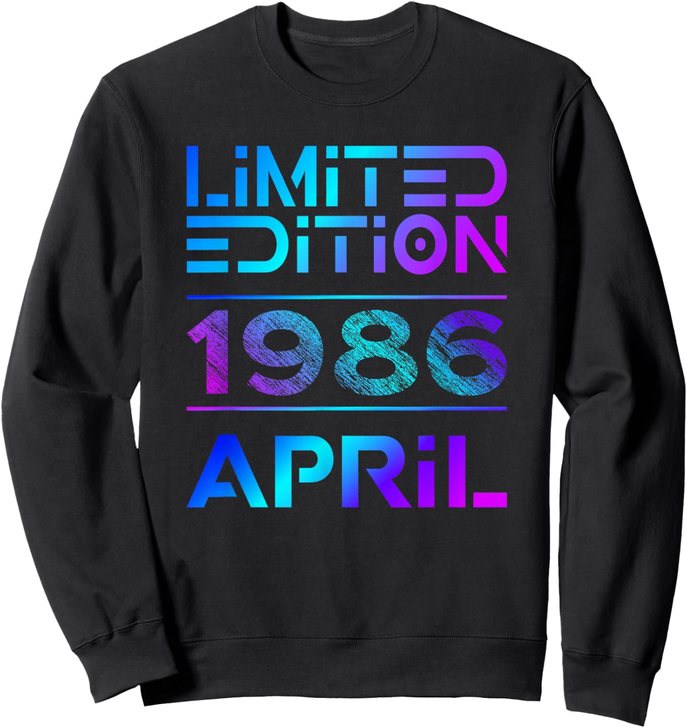Limited Edition April 1986 Mann Frau 40. Geburtstag Sweatshirt - Sweatshirt | Black