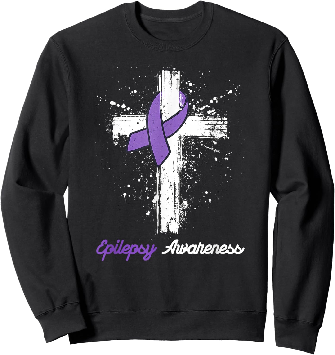 Seizure Support Epilepsy Awareness Sweatshirt - Sweatshirt | Black