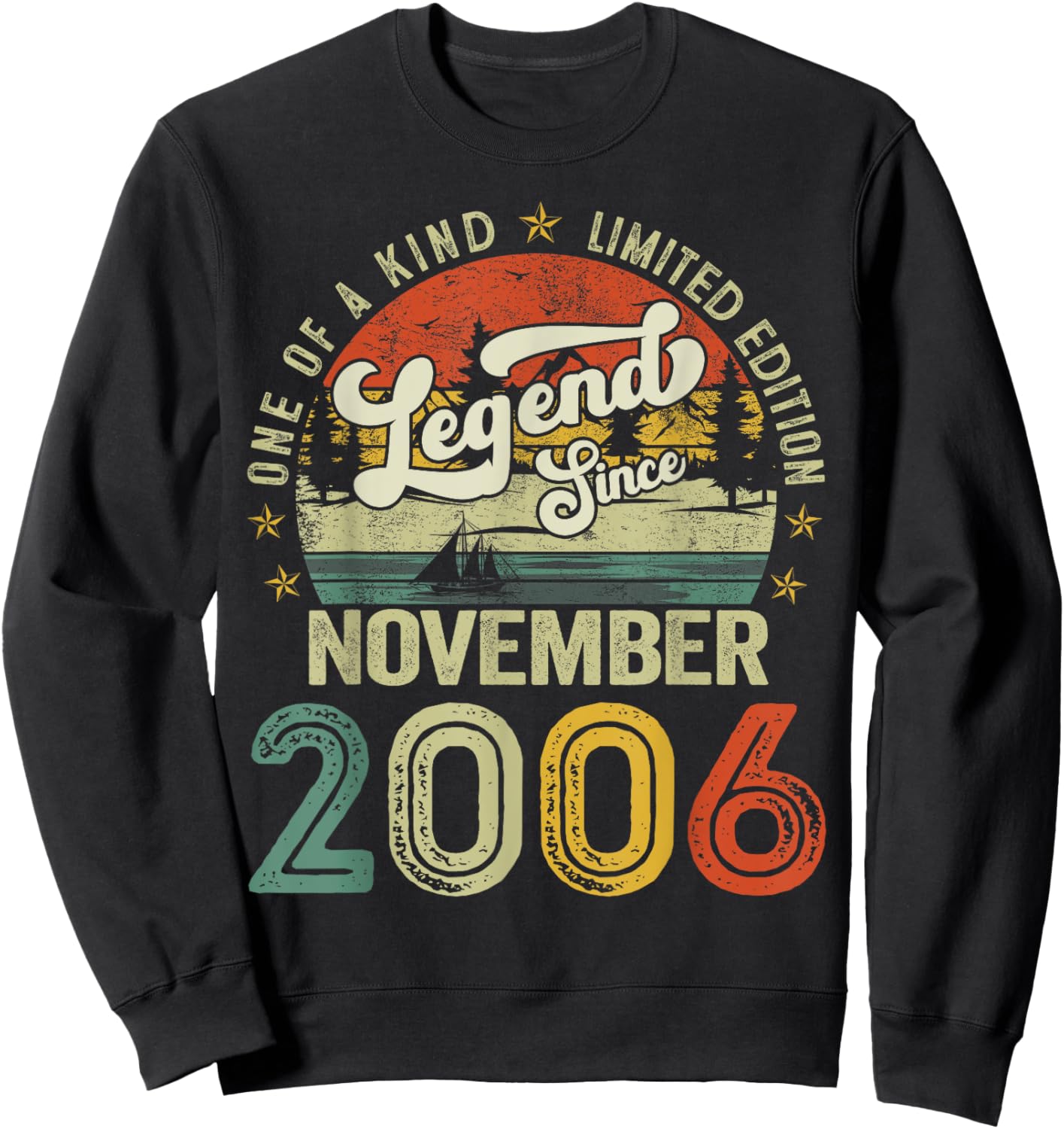 18 Years Old Legend since November 2006 18th Birthday Boys Sweatshirt - Sweatshirt | Black
