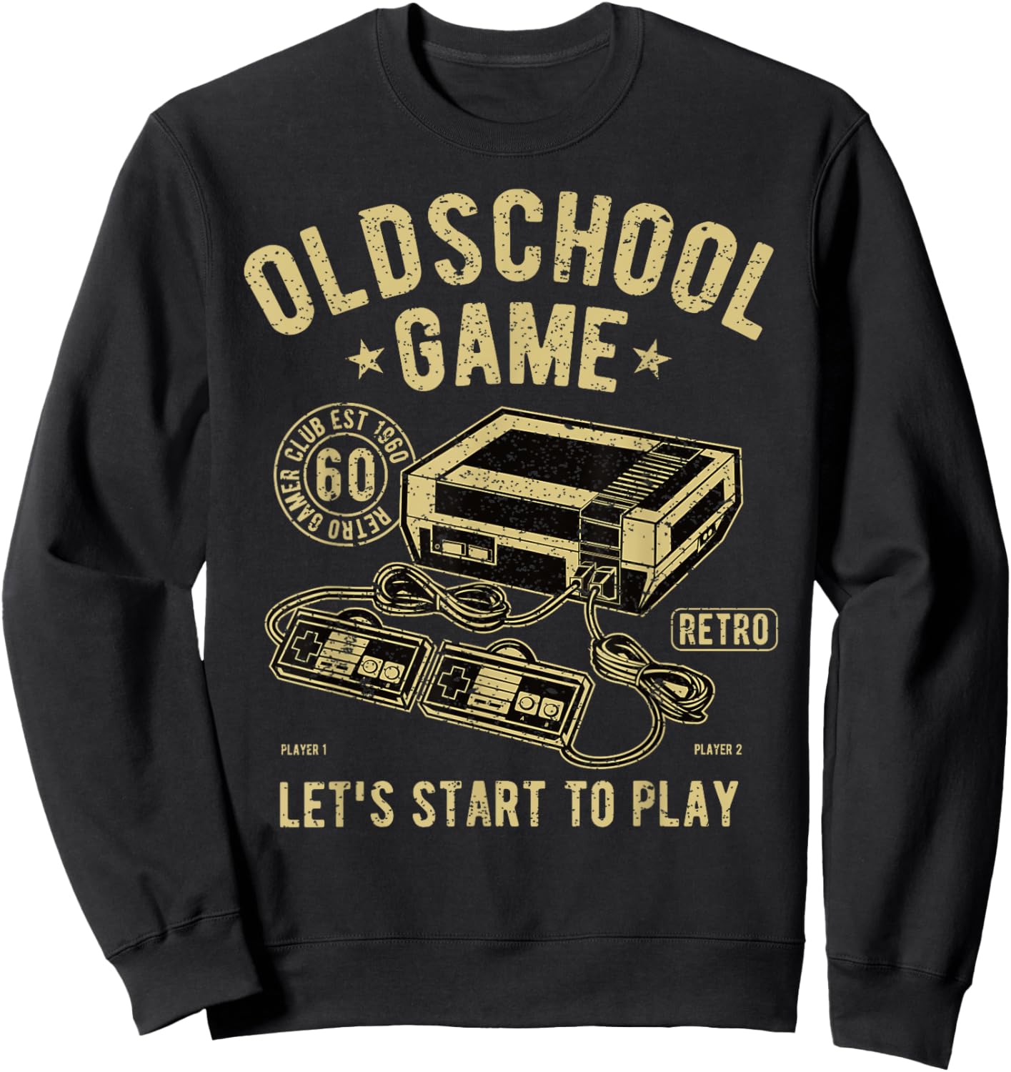 Vintage Retro 80er Jahre Old School Videospiel Stuff für Gamer Sweatshirt - Sweatshirt | Black