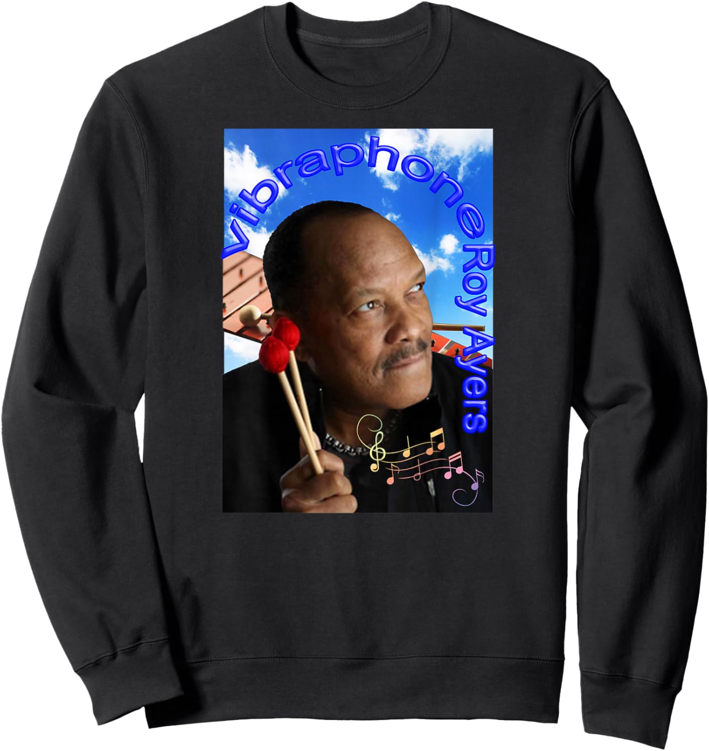 Roy Ayers_001_Back Printed Sweatshirt - Sweatshirt | Black