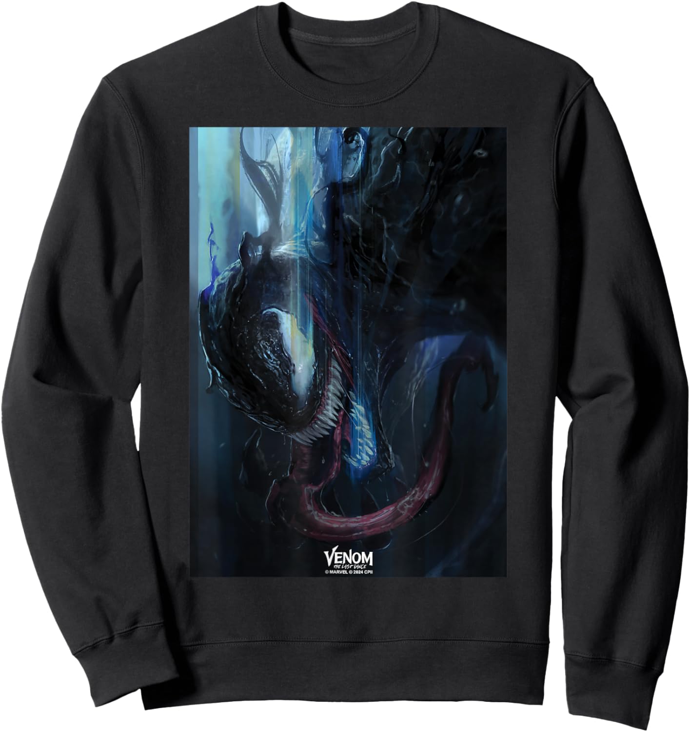 Marvel Venom: The Last Dance Venom Symbiote Streak Art Sweatshirt - Sweatshirt | Black