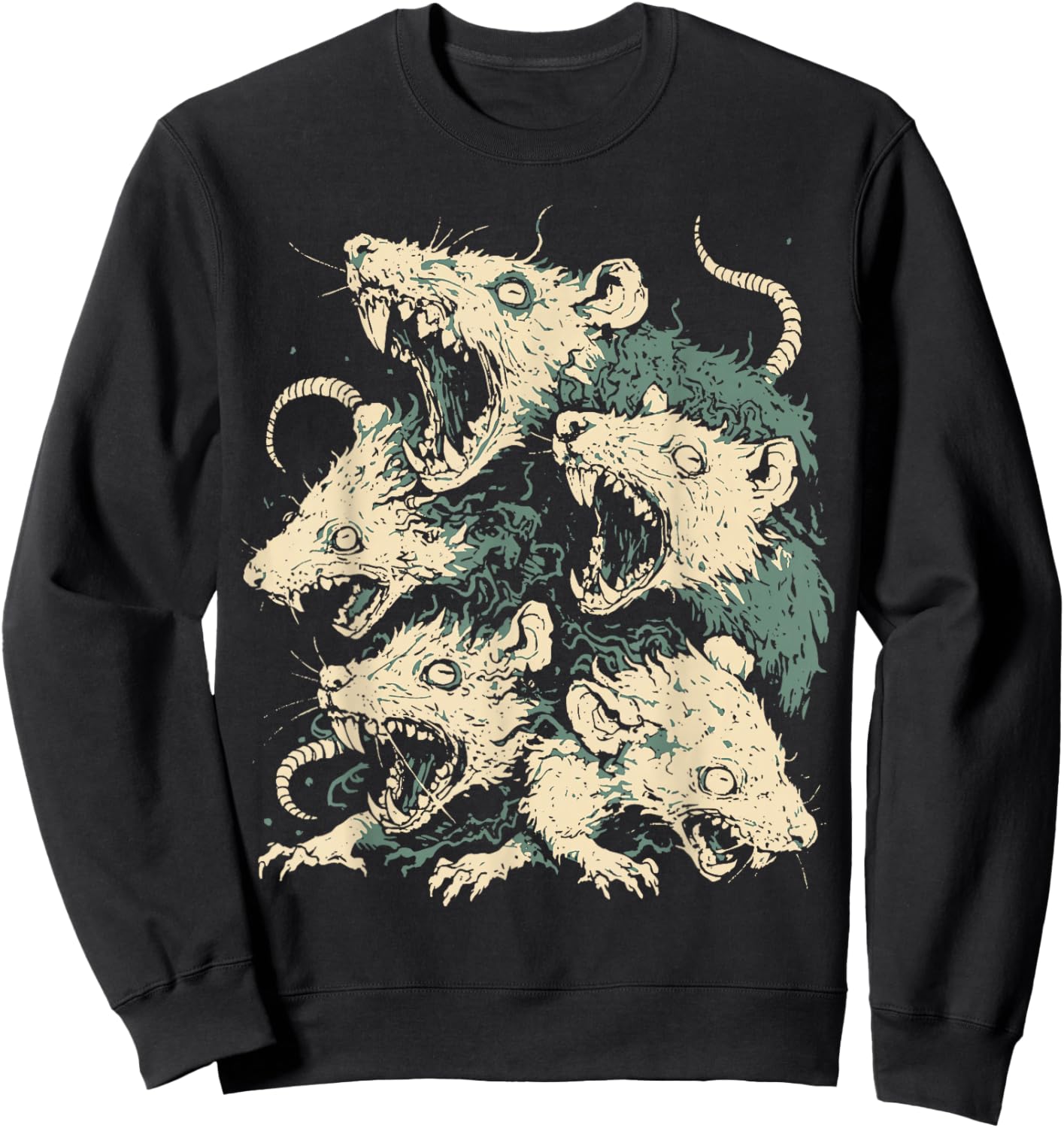 Medieval Rat King Gothic Plague Horror Occult Macabre Art Sweatshirt - Sweatshirt | Black