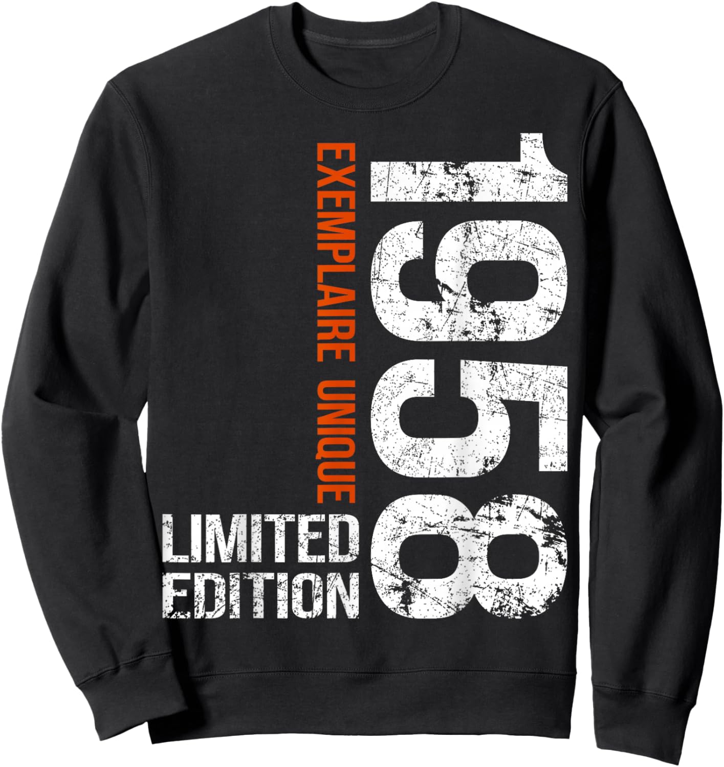 67th Birthday 1958 Vintage 67 Years Men Women Sweatshirt - Sweatshirt | Black