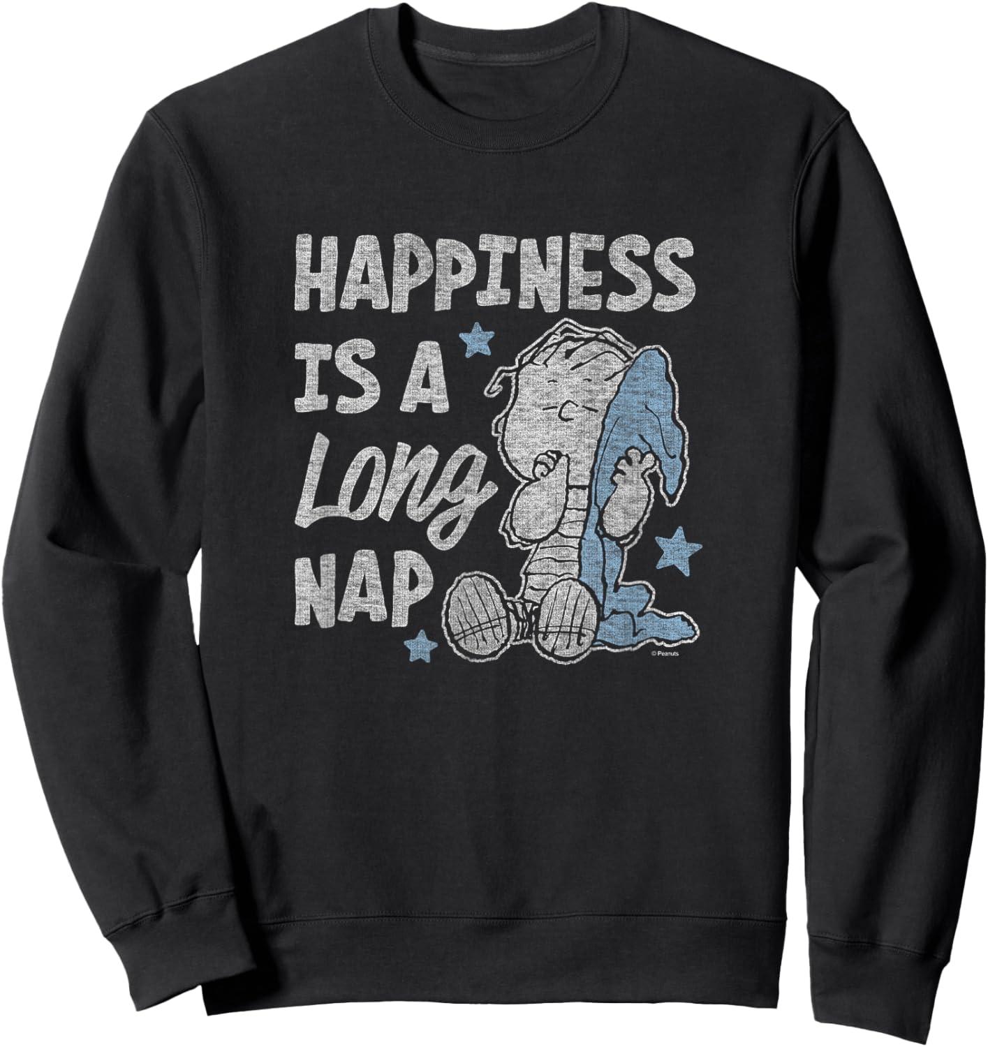 Linus Happiness is A Long Nap Sweatshirt - Sweatshirt | Black