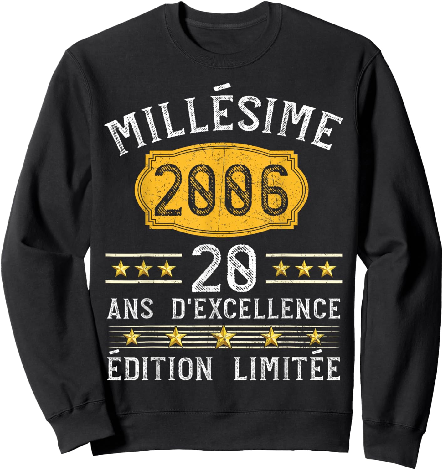 Vintage 2006 Gift 20 Years Man Birthday Humour Sweatshirt - Sweatshirt | Black