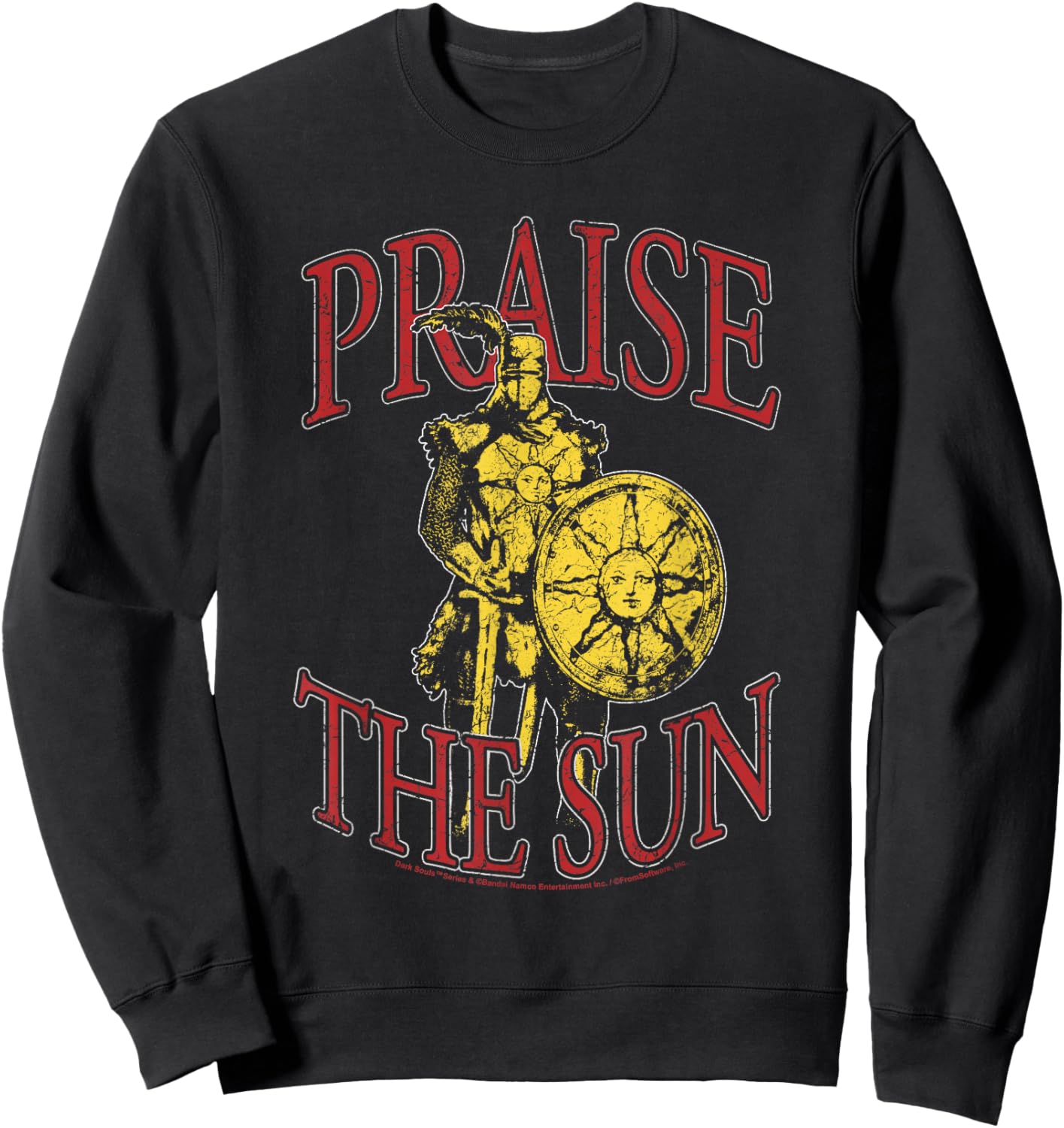 Dark Souls Praise the Sun Solaire of Astora Video Game Sweatshirt - Sweatshirt | Black