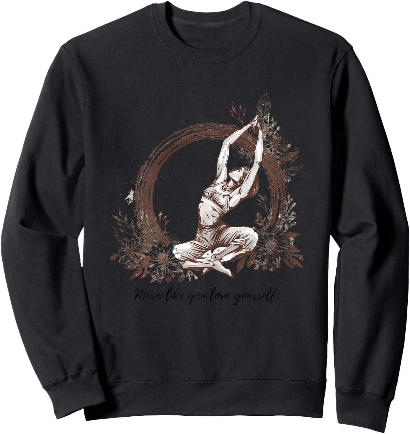 Elevate Your Zen Space with Yoga and Meditation Essentials Sweatshirt - Sweatshirt | Black