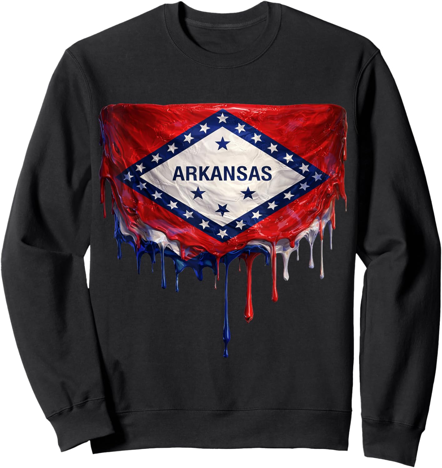 Drapeau de l'Arkansas Sweatshirt - Sweatshirt | Black