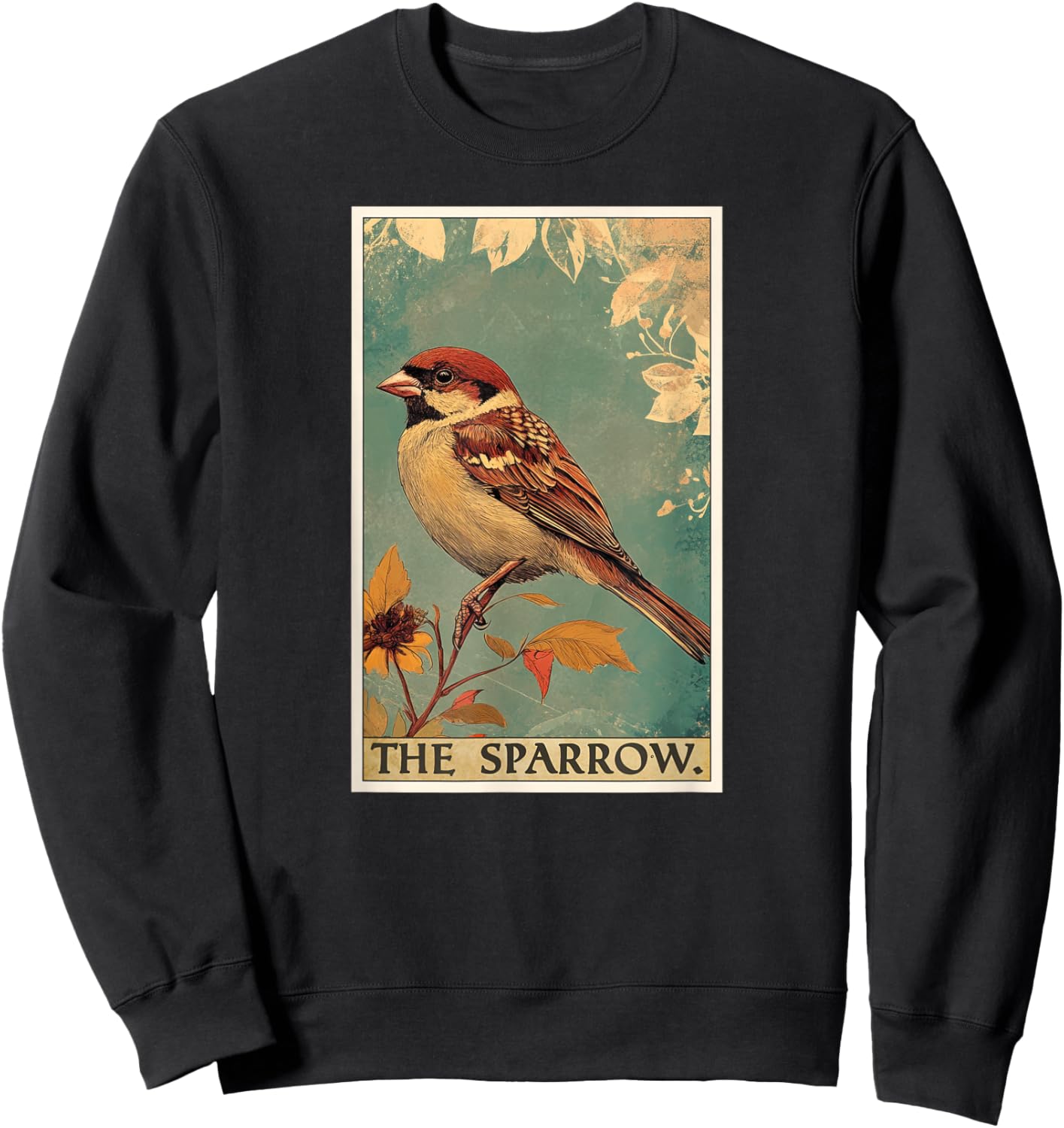 Sparrow Tarot Card Sparrows Sparrow Sweatshirt - Sweatshirt | Black