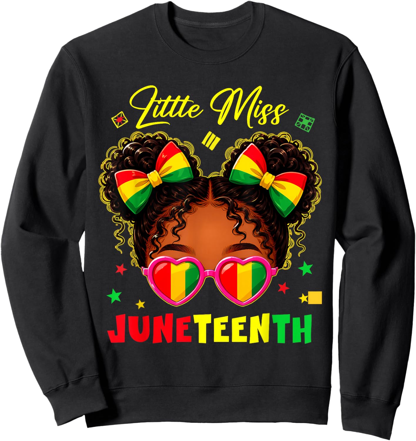 Miss Juneteenth African June 19th Afro Women Youth Toddler Sweatshirt - Sweatshirt | Black