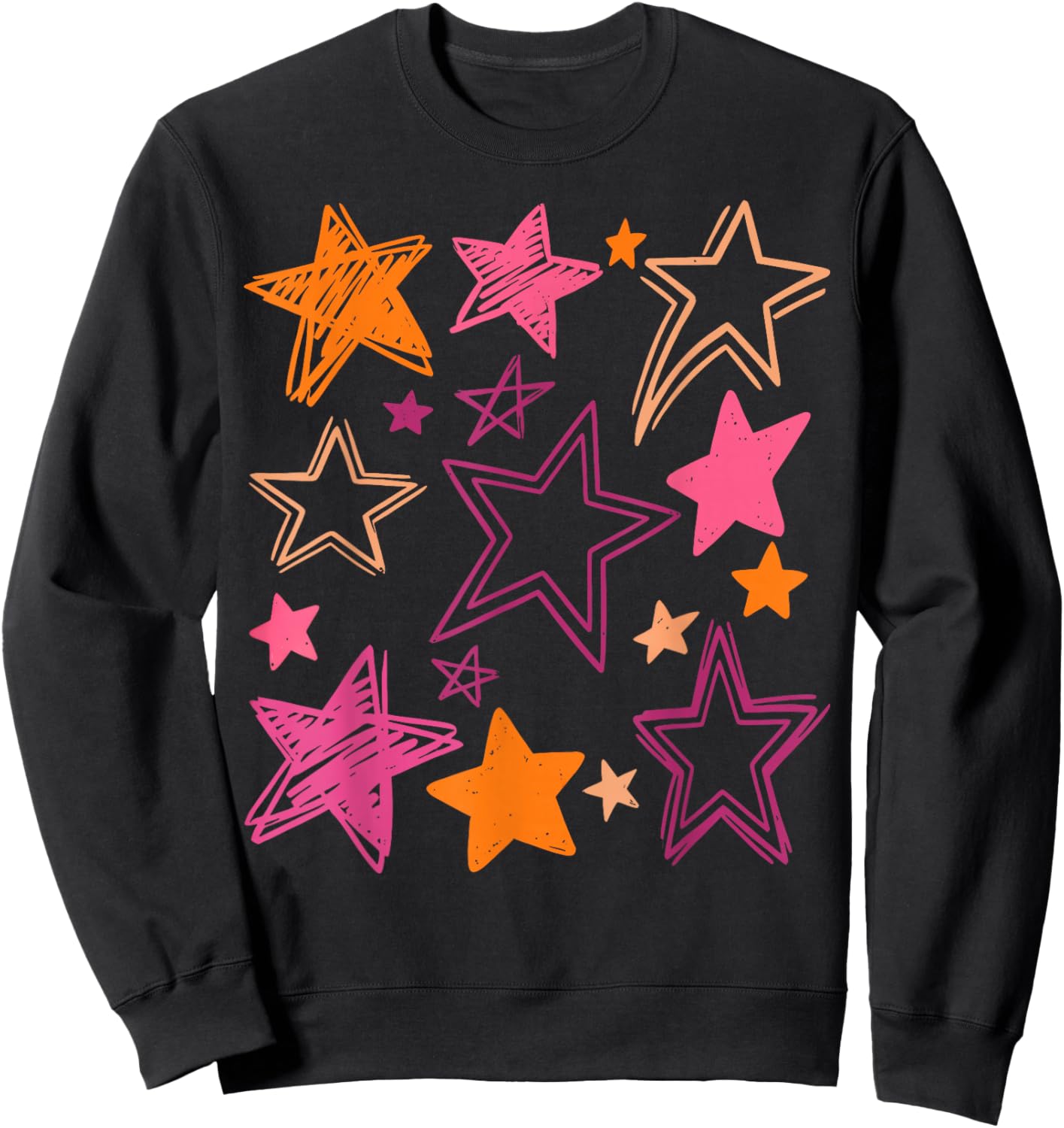 Subtle Lesbian Pride Stars LGBTQ Pride Month Sweatshirt - Sweatshirt | Black