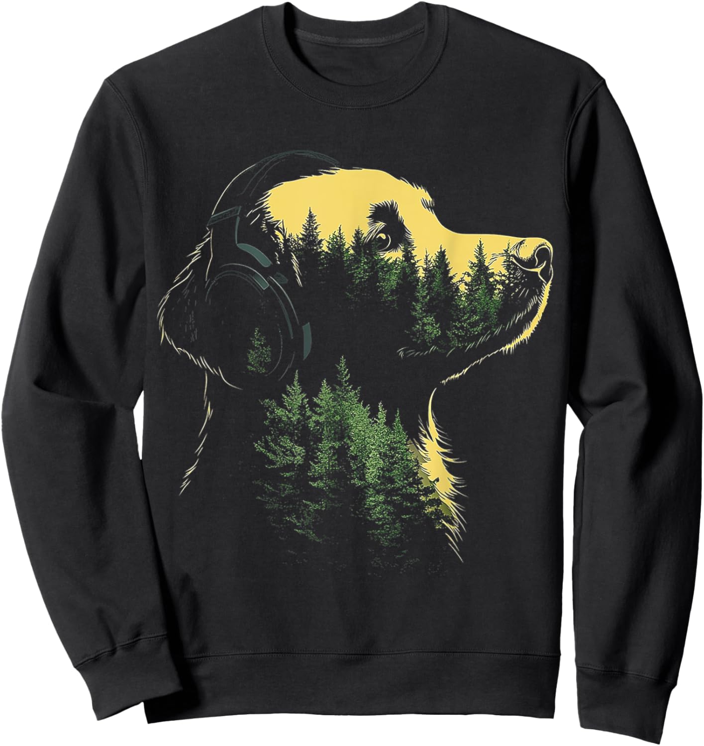 Flat Coated Retriever Dog Art Flat Coated Retriever Men Women Kids Sweatshirt - Sweatshirt | Black
