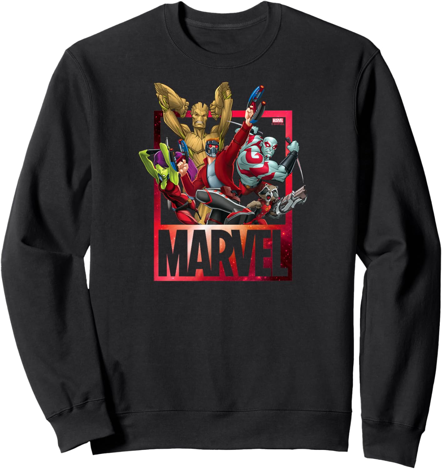 Guardians Of The Galaxy - Marvel Logo Sweatshirt - Sweatshirt | Black