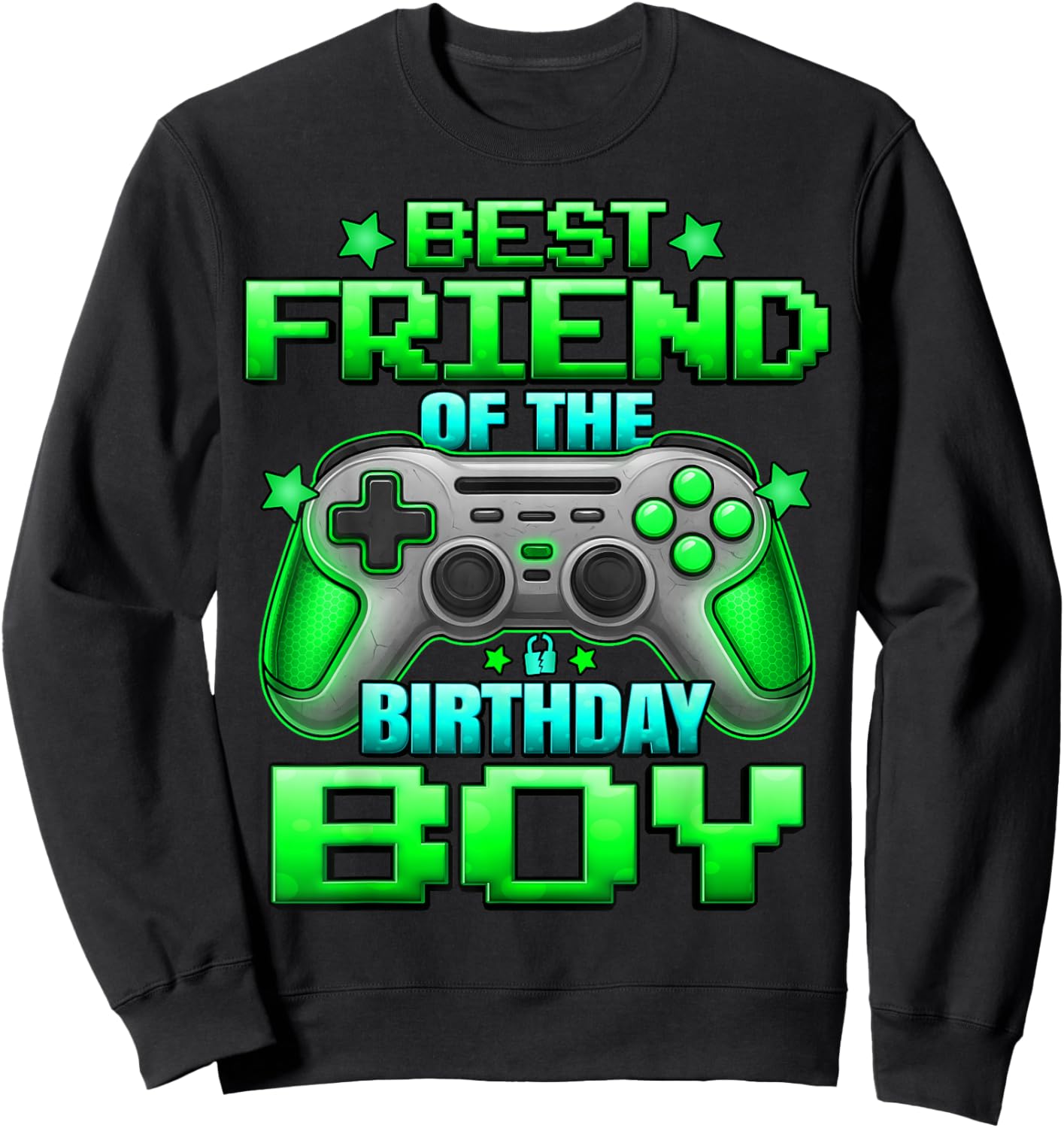Best Friend of The Birthday Boy Matching Family Bestie Sweatshirt - Sweatshirt | Black