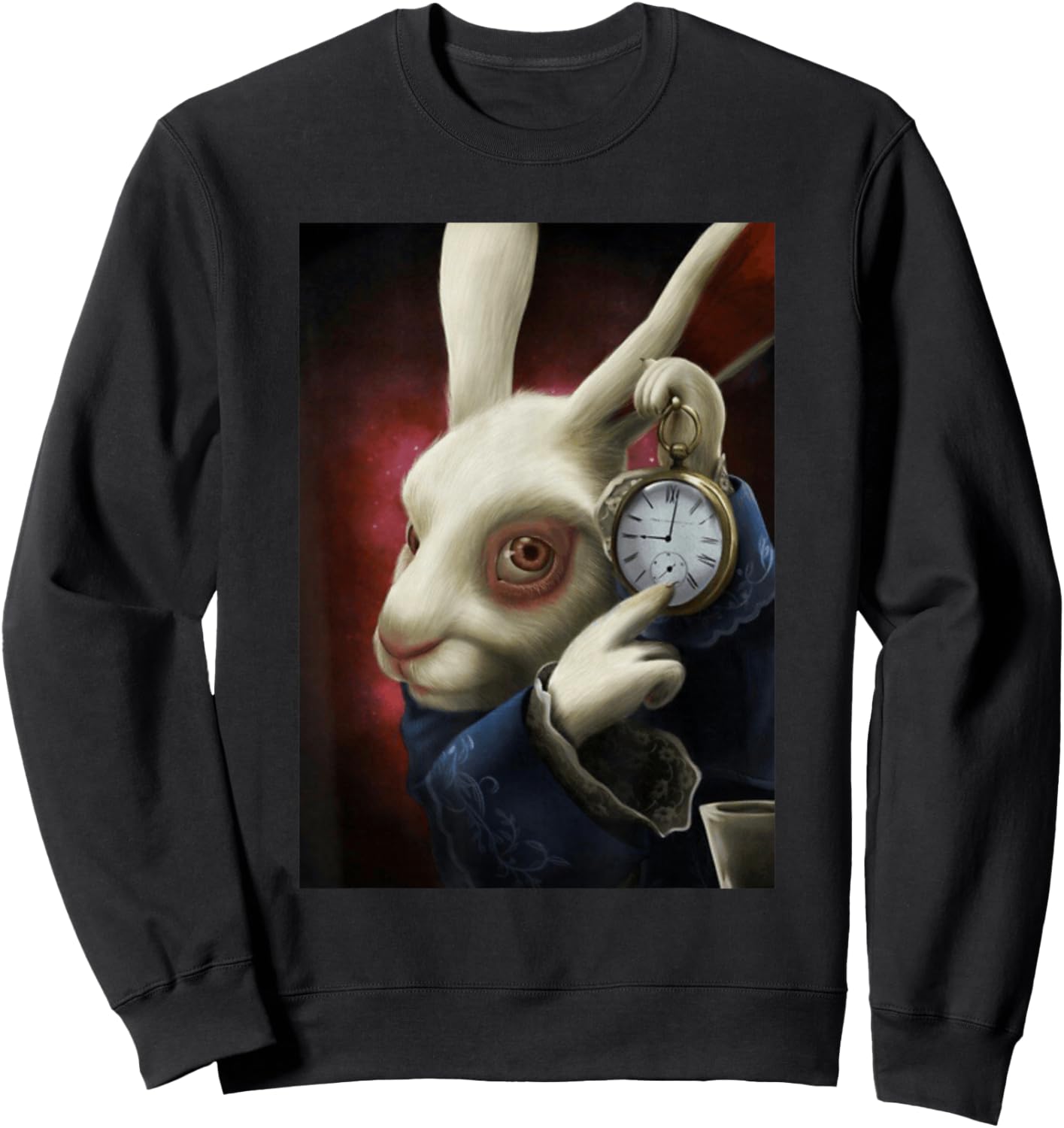 Pocketwatch Rabbit Sweatshirt - Sweatshirt | Black