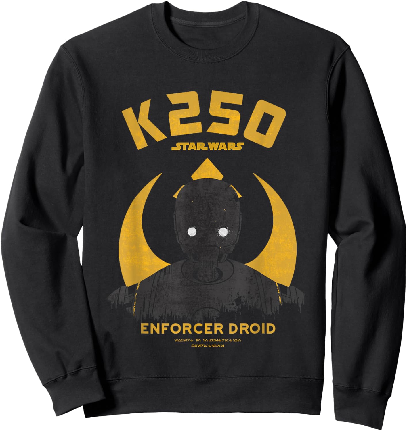 Star Wars Rogue One K250 Enforcer Droid Distressed Sweatshirt - Sweatshirt | Black