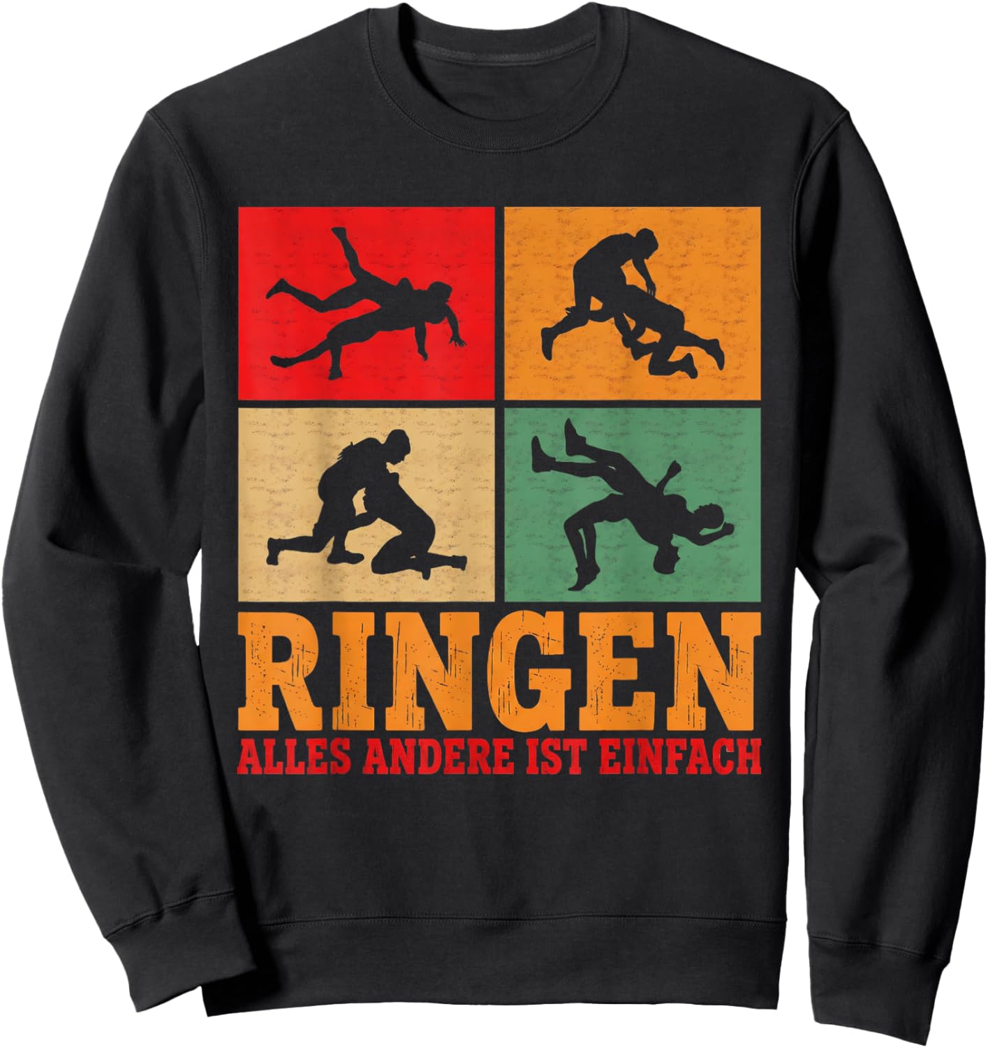 Ringen Mehr als Sport Ringerjersey Funny Wrestling Sweatshirt - Sweatshirt | Black