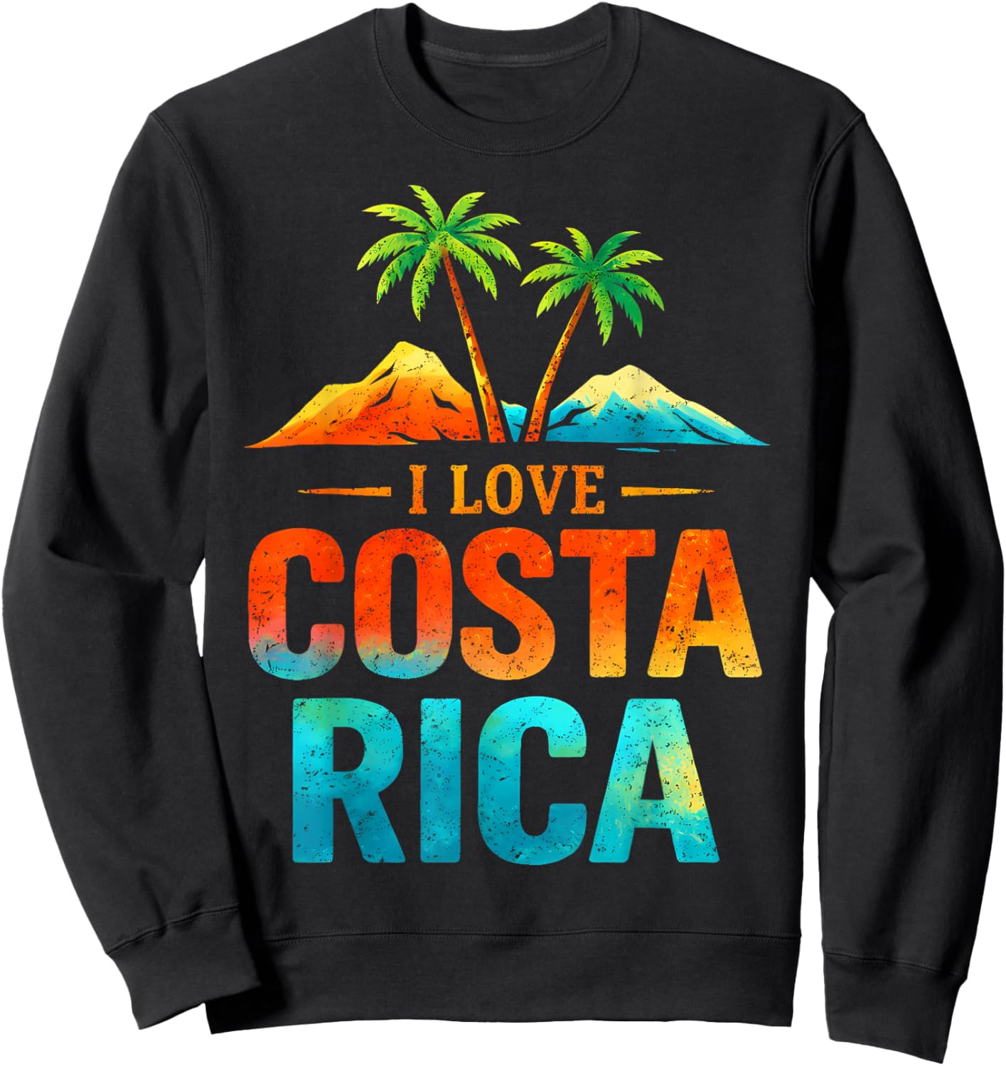 I Love Costa Rica Sweatshirt - Sweatshirt | Black