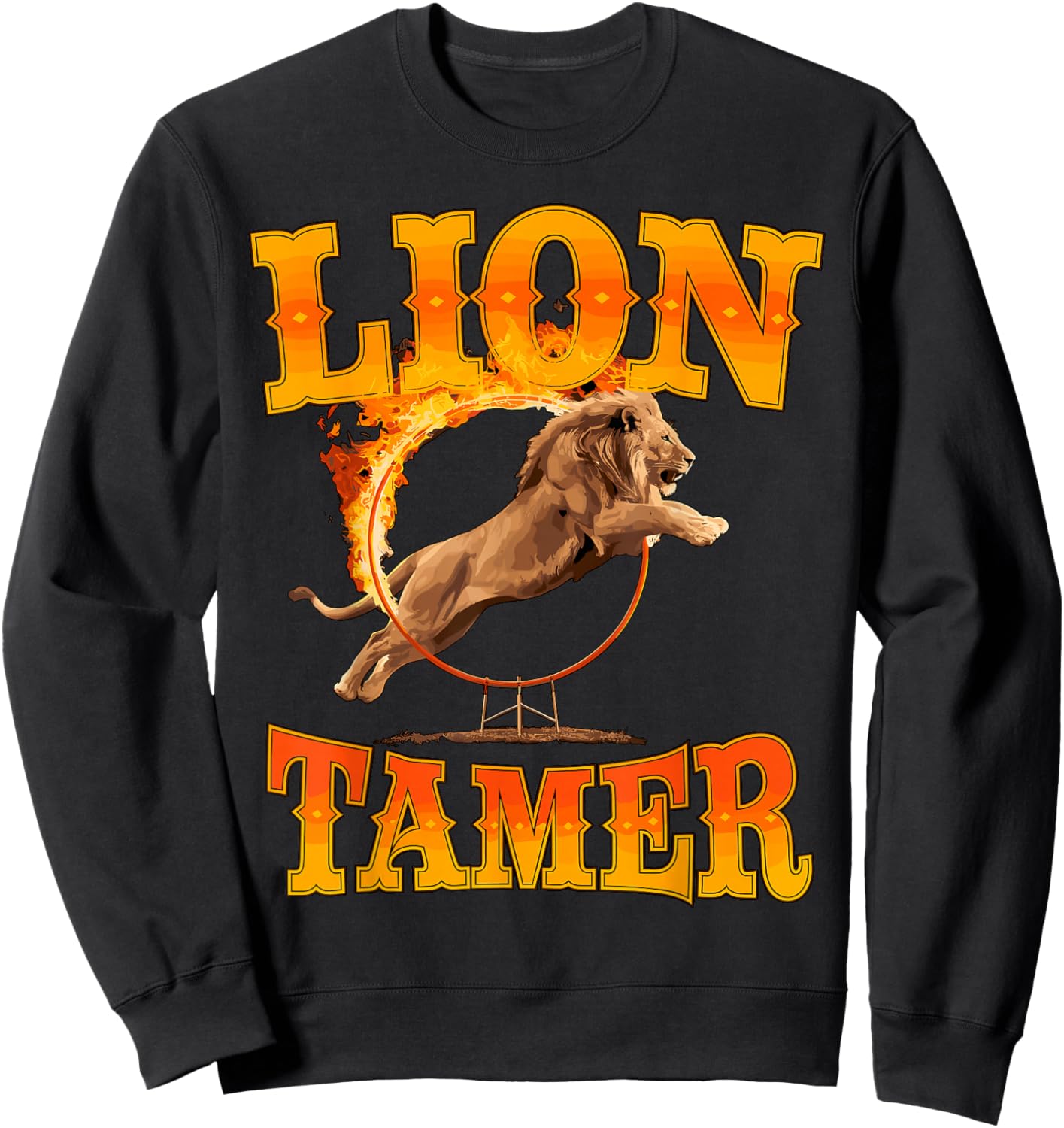 Lion Tamer Costume Circus Staff Carnival Sweatshirt - Sweatshirt | Black