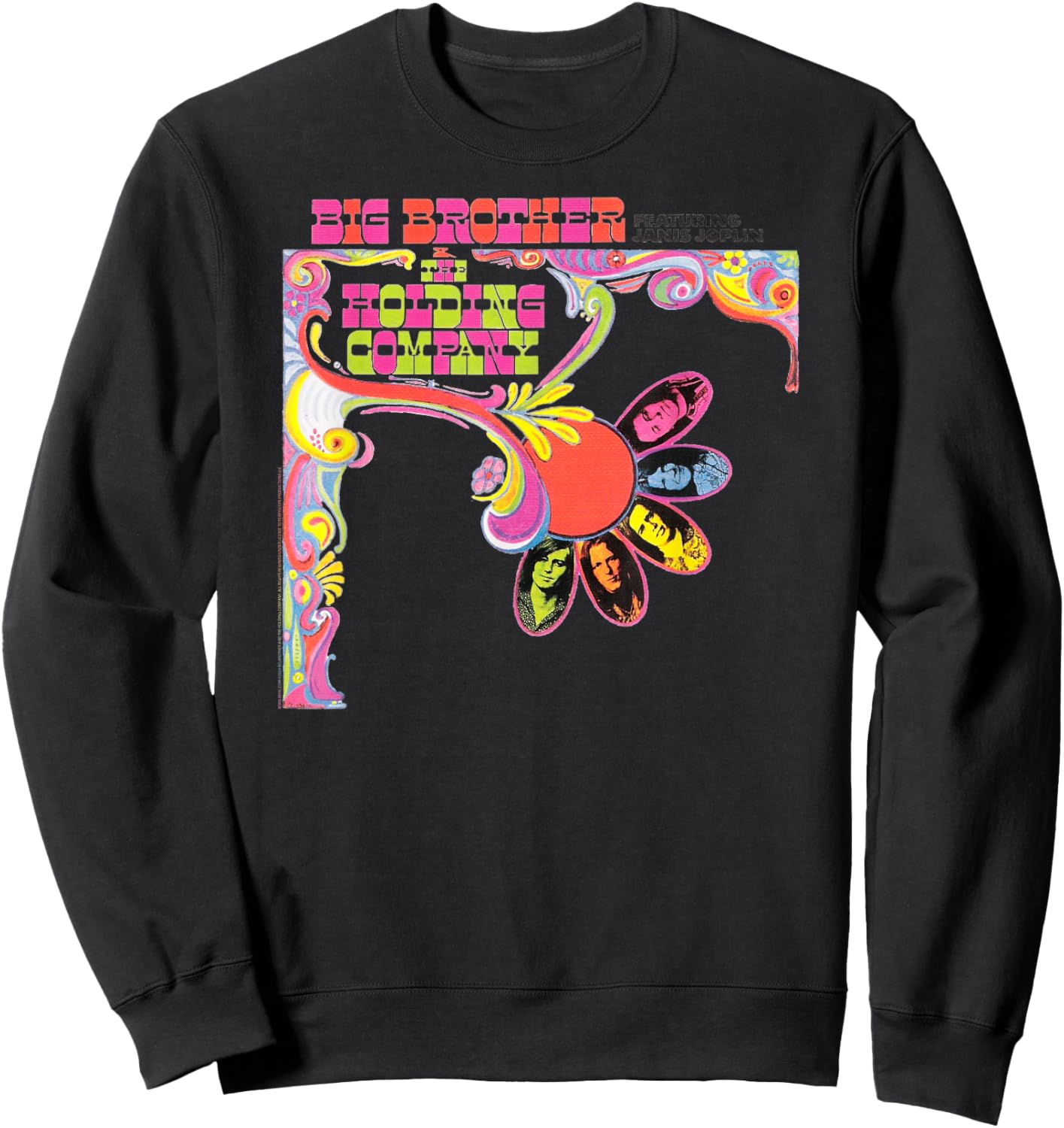 Big Brother and the Holding Company featuring Janis Joplin Sweatshirt - Sweatshirt | Black