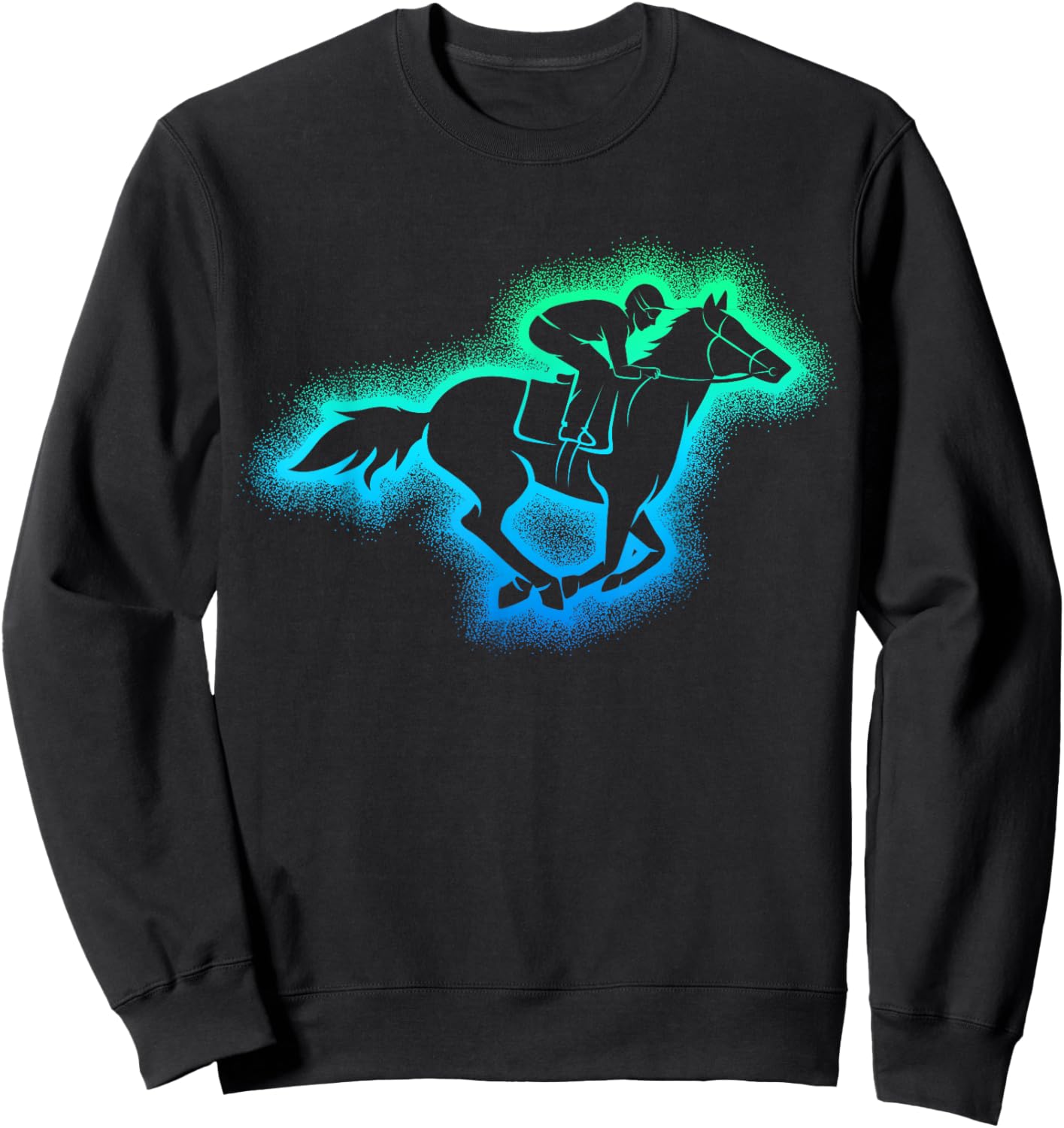 Horse Racing Derby Jockey Sweatshirt - Sweatshirt | Black